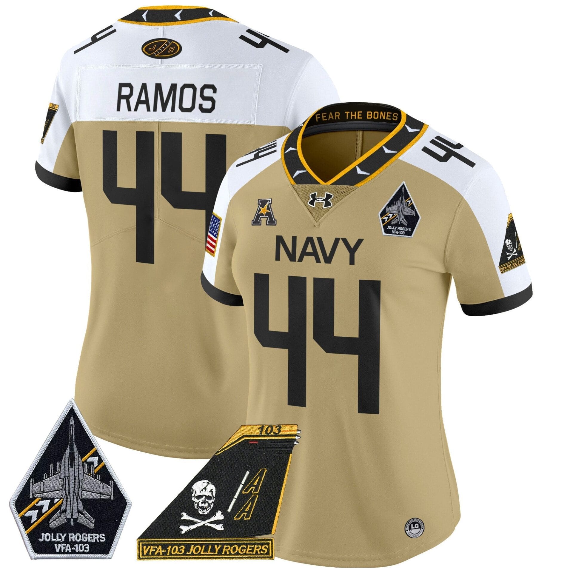 Navy Midshipmen 2024 Jolly Rogers Patch Vapor Limited Jersey - All Stitched - Image 23