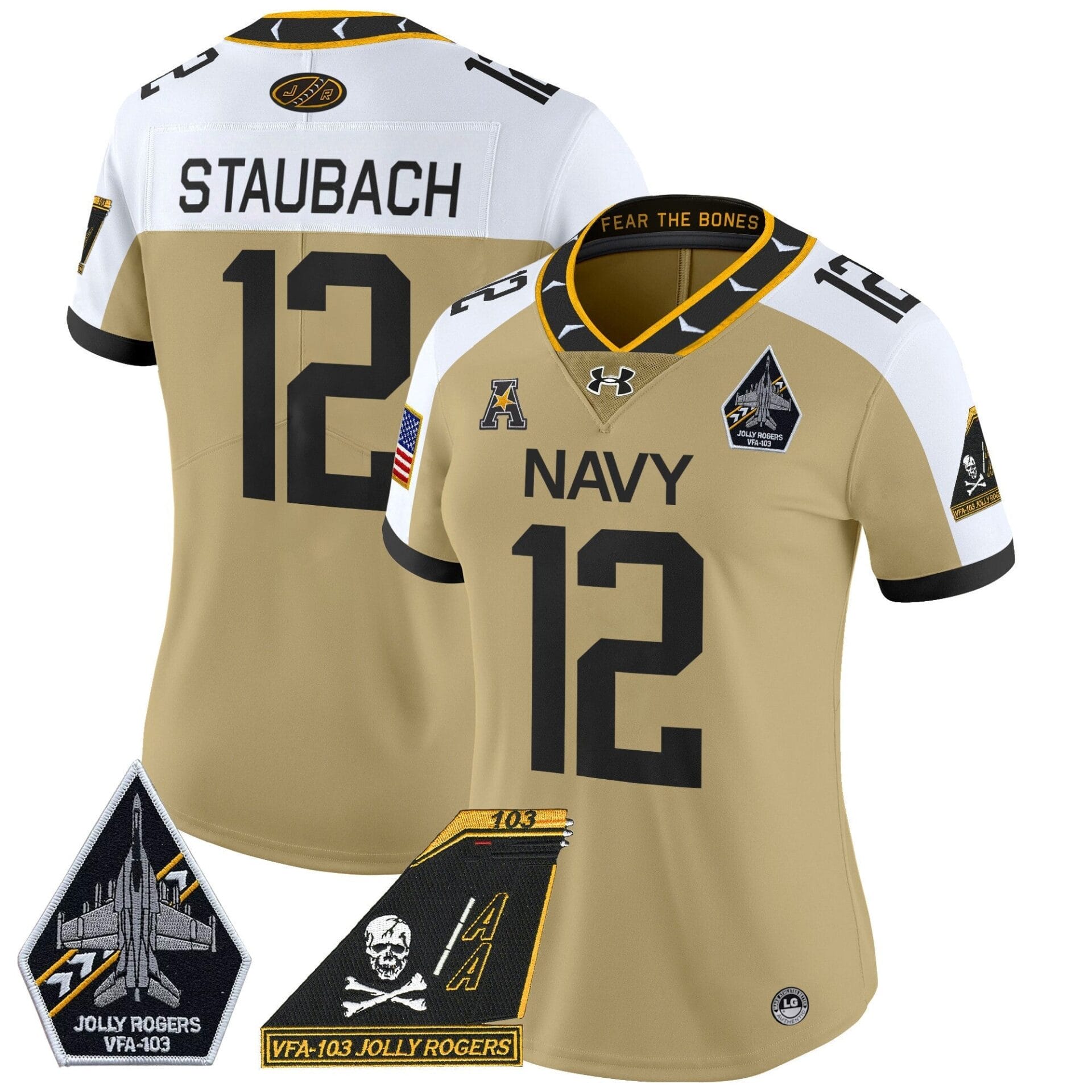 Navy Midshipmen 2024 Jolly Rogers Patch Vapor Limited Jersey - All Stitched - Image 25