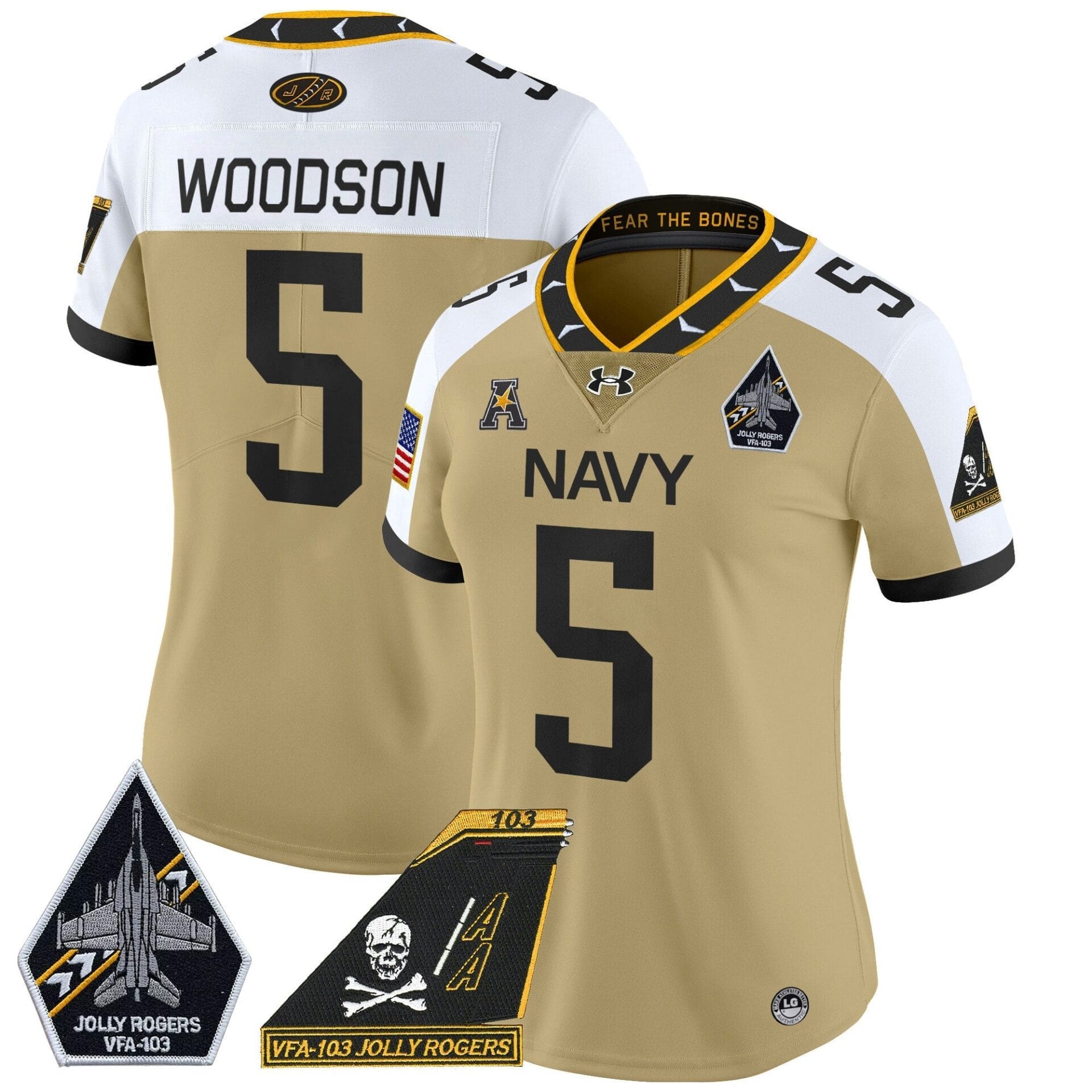 Navy Midshipmen 2024 Jolly Rogers Patch Vapor Limited Jersey - All Stitched - Image 24