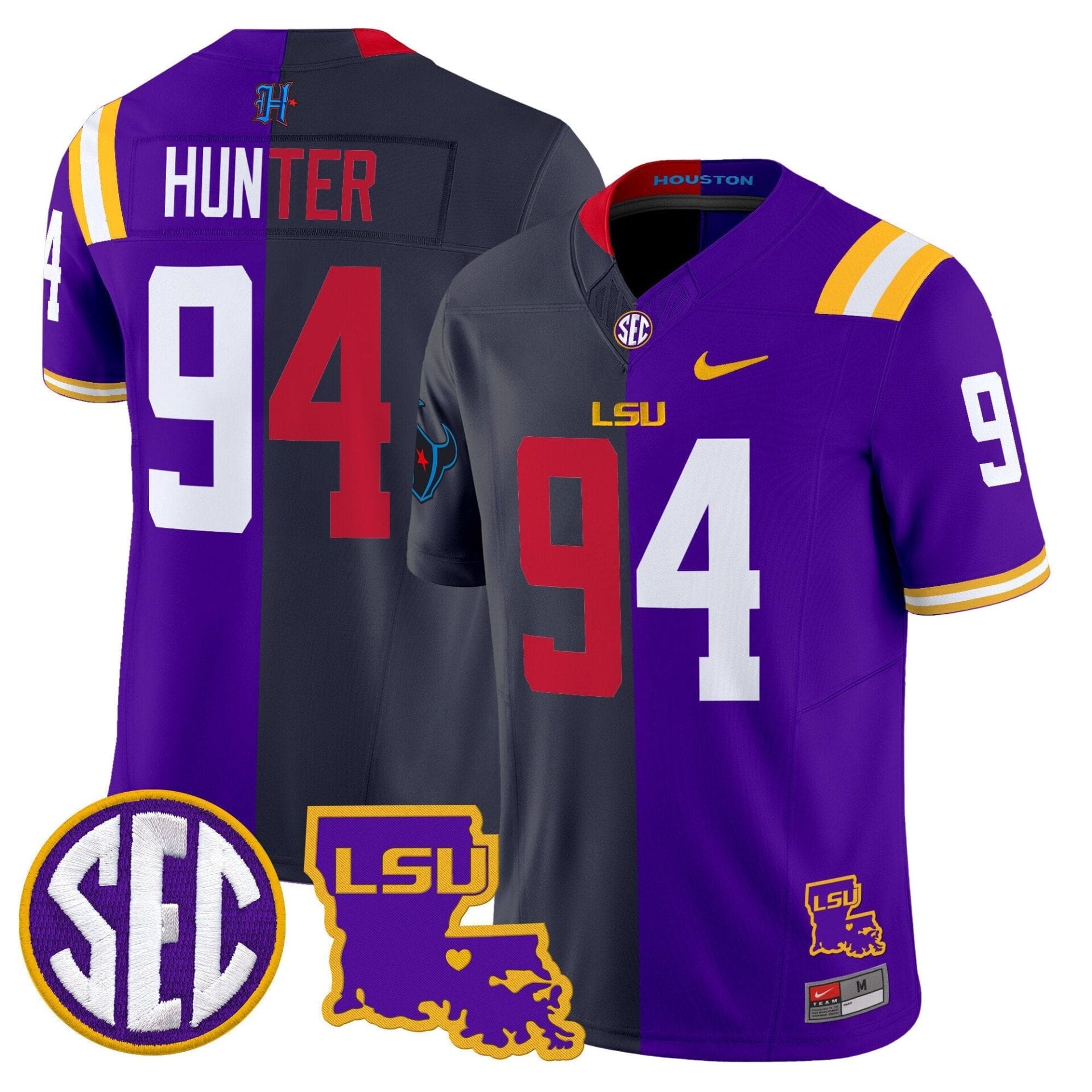 LSU Tiger Split Vapor Limited Jersey - All Stitched - Image 7
