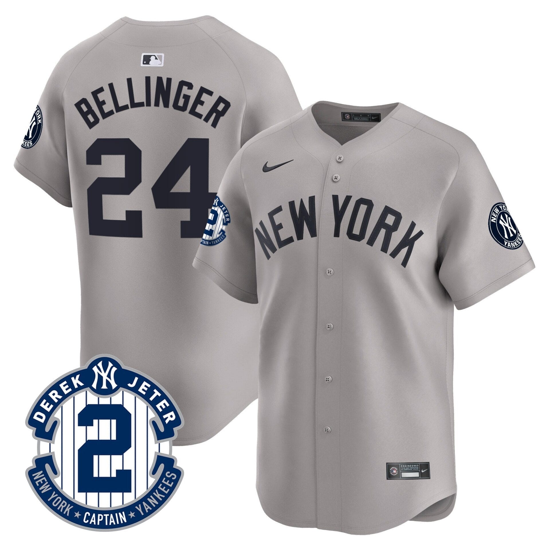 Yankees Derek Jeter Patch Vapor Premier Limited Jersey - All Stitched - Image 35