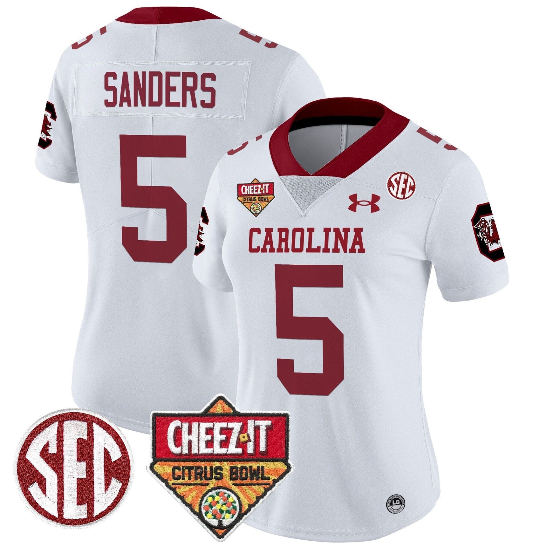 South Carolina Gamecocks 1980 Throwback Cheez-It Citrus Bowl Patch Vapor Limited Jersey - All Stitched - Image 14