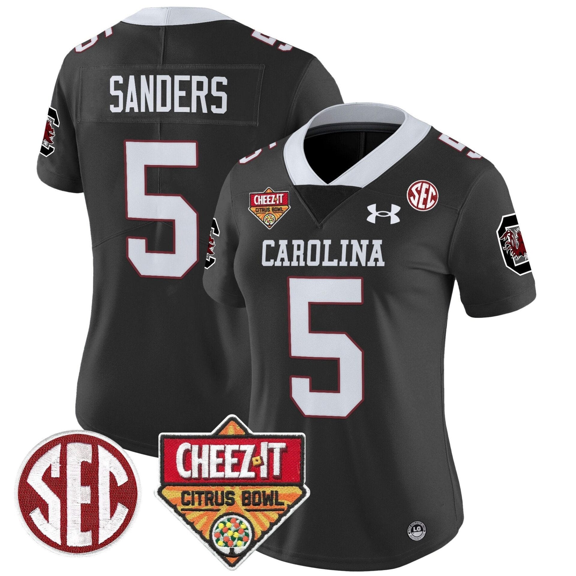 South Carolina Gamecocks 1980 Throwback Cheez-It Citrus Bowl Patch Vapor Limited Jersey - All Stitched - Image 6