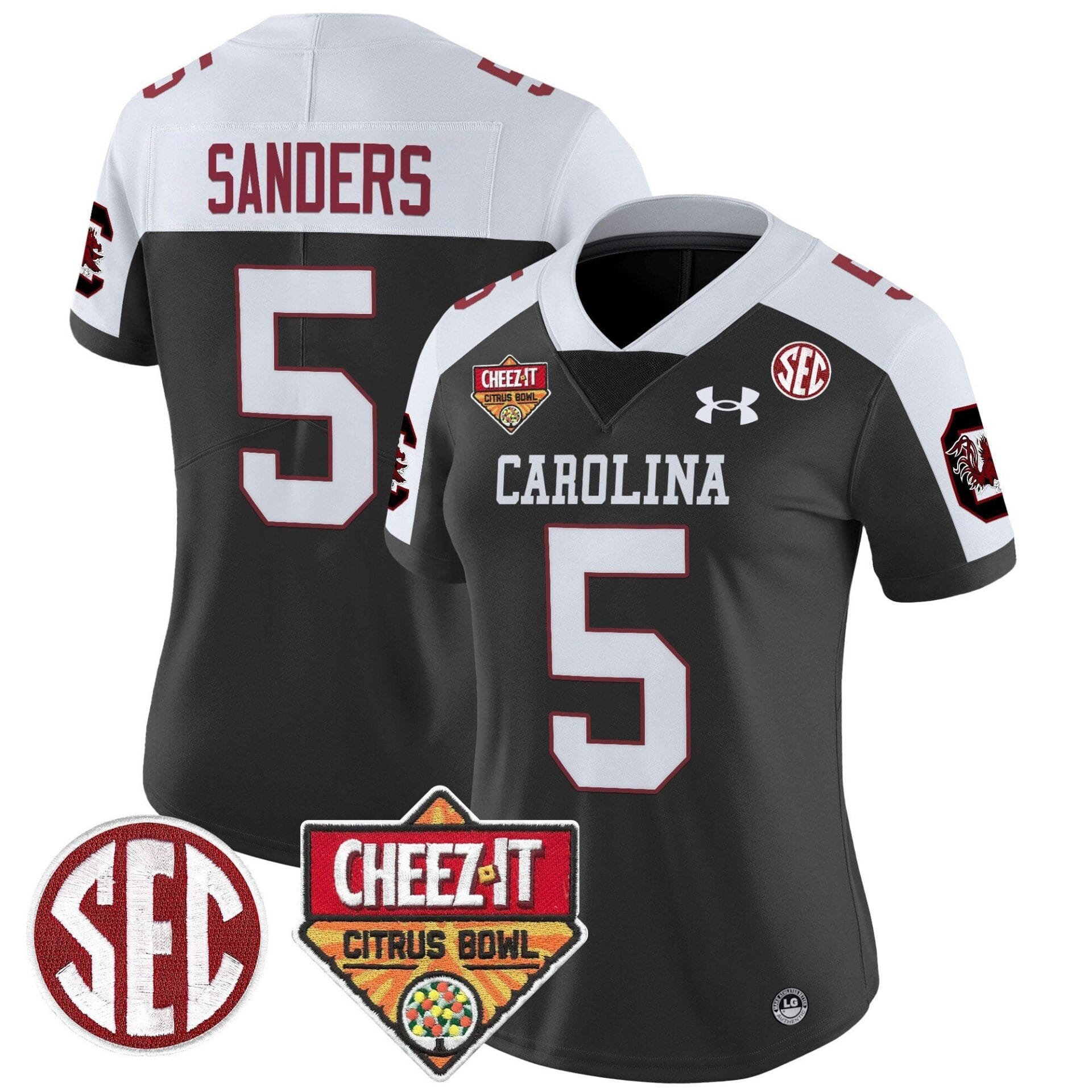 South Carolina Gamecocks 1980 Throwback Cheez-It Citrus Bowl Patch Vapor Limited Jersey - All Stitched - Image 30
