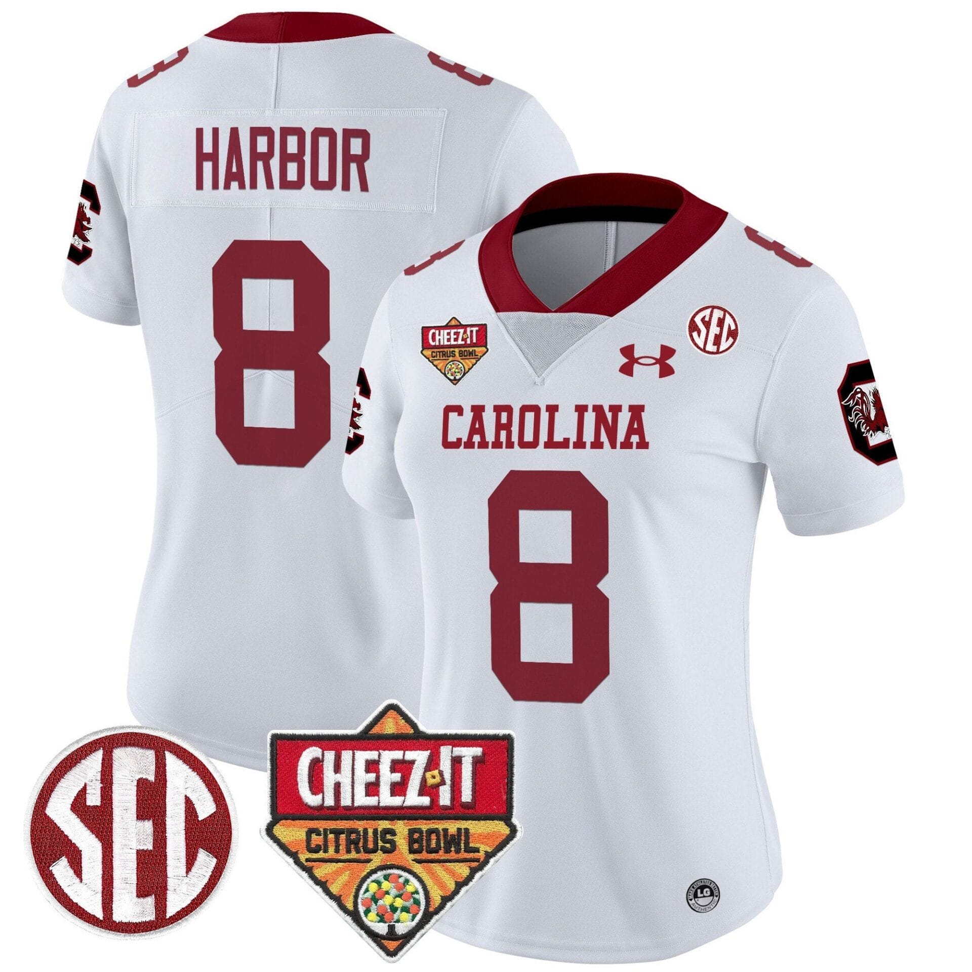 South Carolina Gamecocks 1980 Throwback Cheez-It Citrus Bowl Patch Vapor Limited Jersey - All Stitched - Image 16