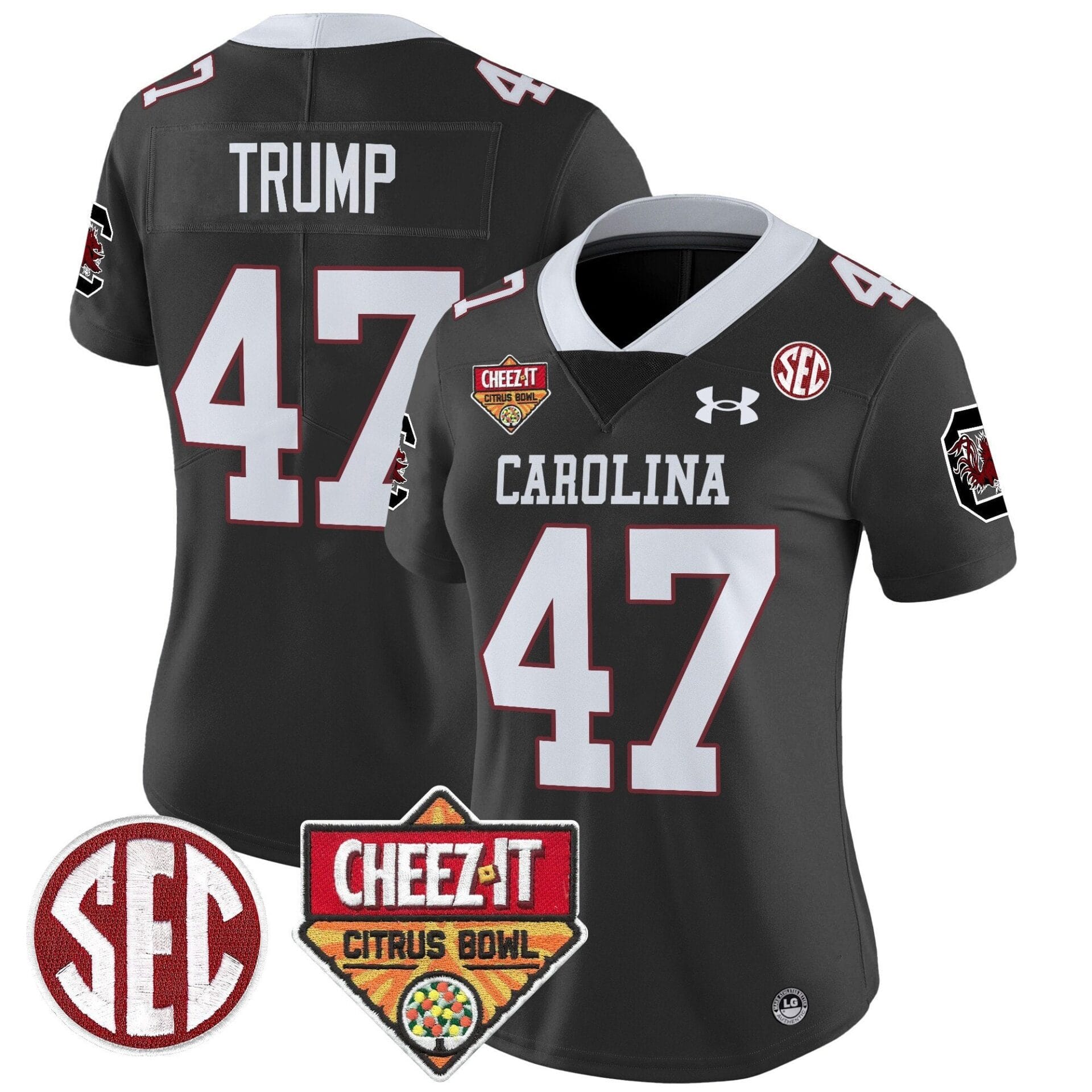 South Carolina Gamecocks 1980 Throwback Cheez-It Citrus Bowl Patch Vapor Limited Jersey - All Stitched - Image 10