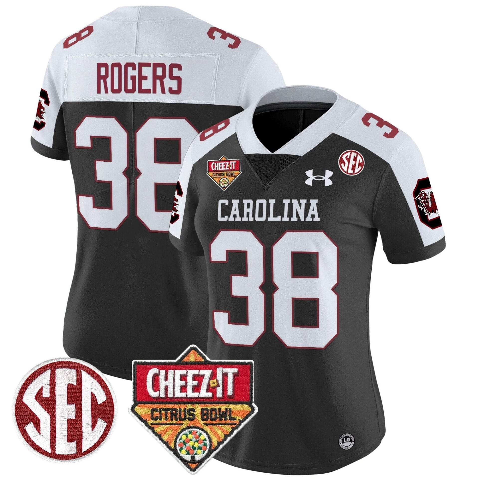 South Carolina Gamecocks 1980 Throwback Cheez-It Citrus Bowl Patch Vapor Limited Jersey - All Stitched - Image 28