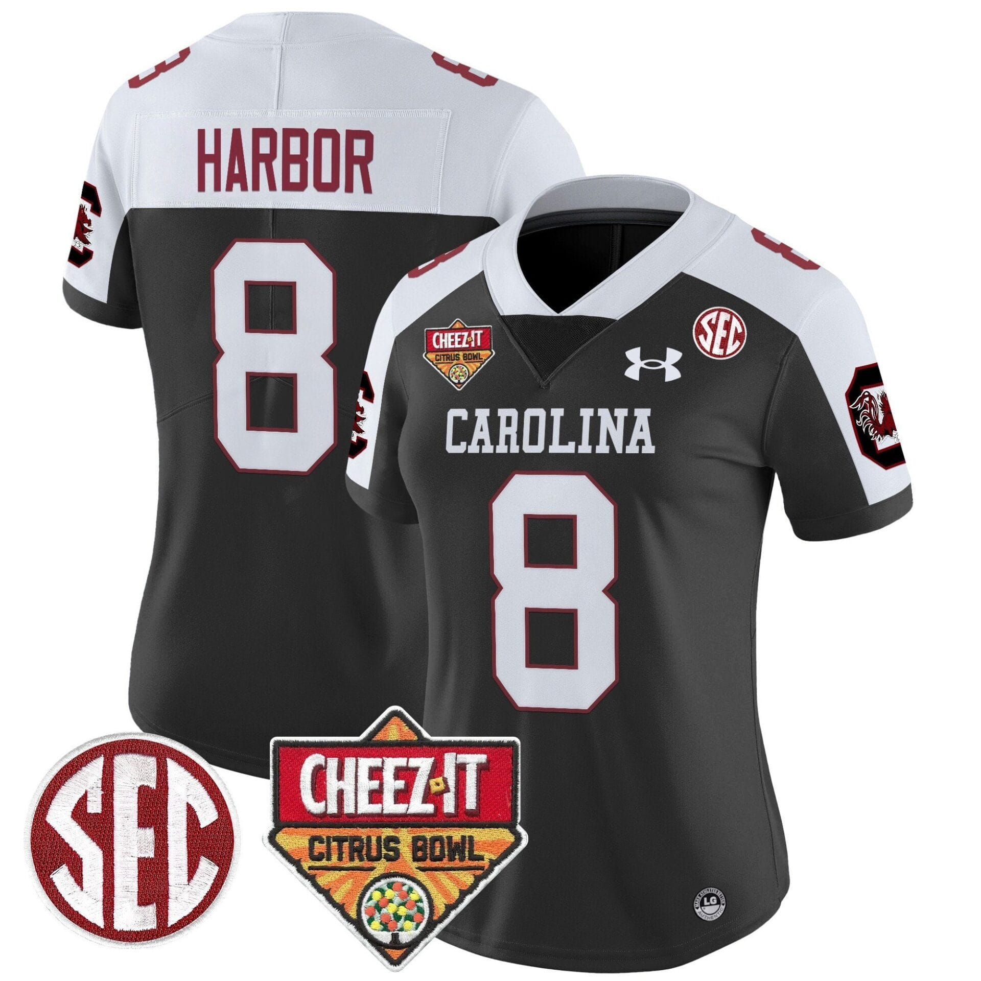 South Carolina Gamecocks 1980 Throwback Cheez-It Citrus Bowl Patch Vapor Limited Jersey - All Stitched - Image 32