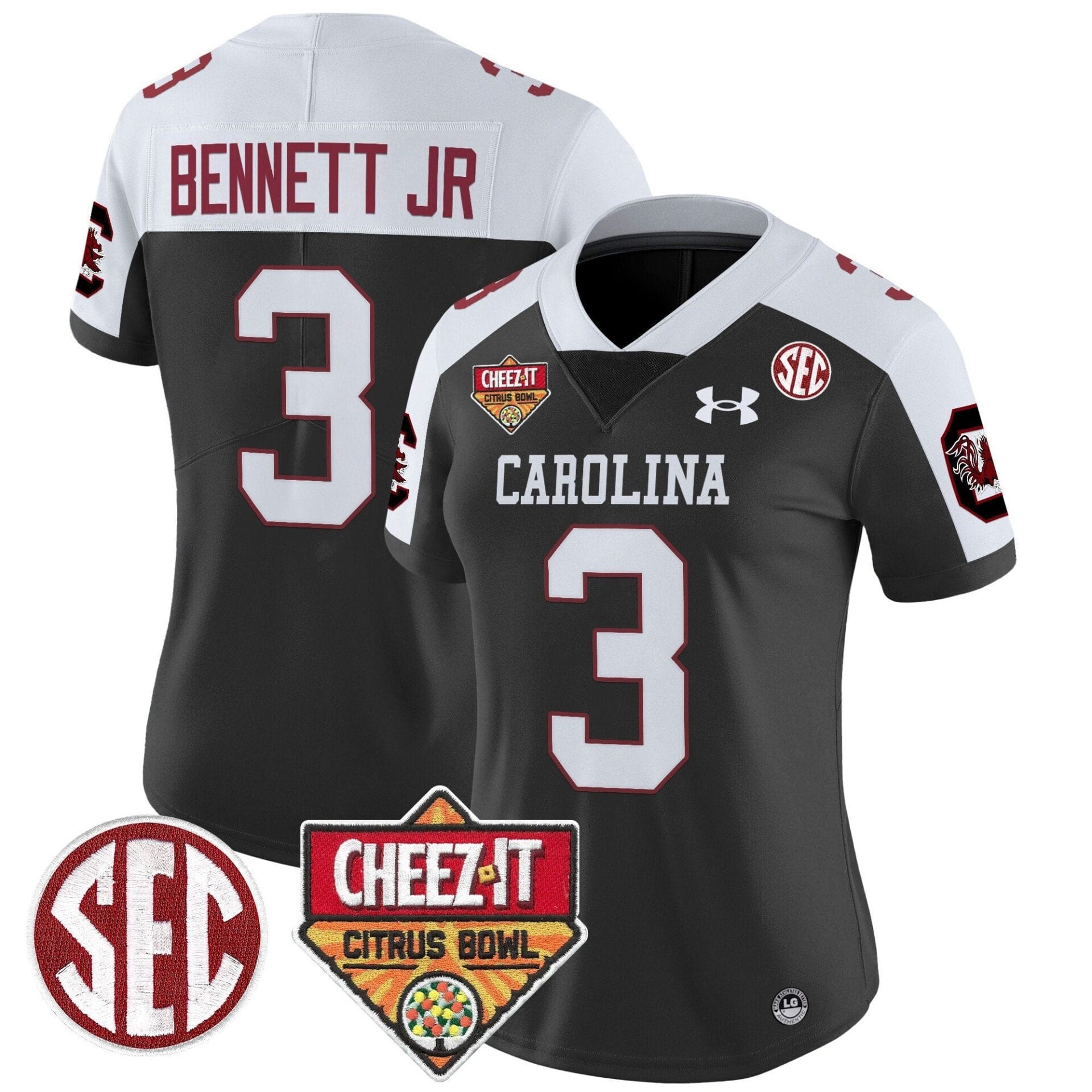 South Carolina Gamecocks 1980 Throwback Cheez-It Citrus Bowl Patch Vapor Limited Jersey - All Stitched - Image 31