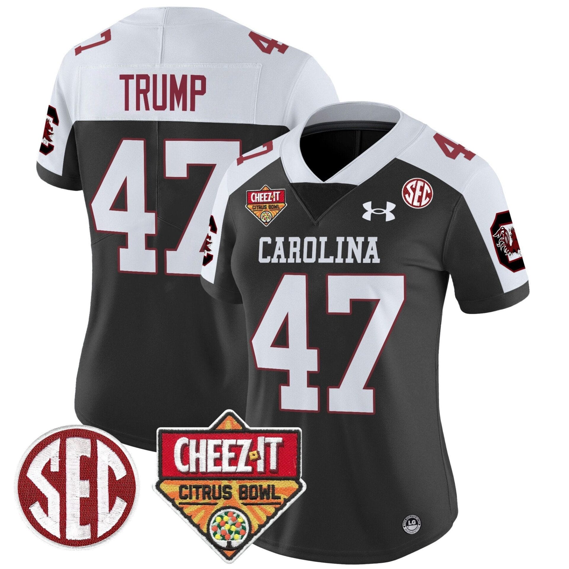 South Carolina Gamecocks 1980 Throwback Cheez-It Citrus Bowl Patch Vapor Limited Jersey - All Stitched - Image 34