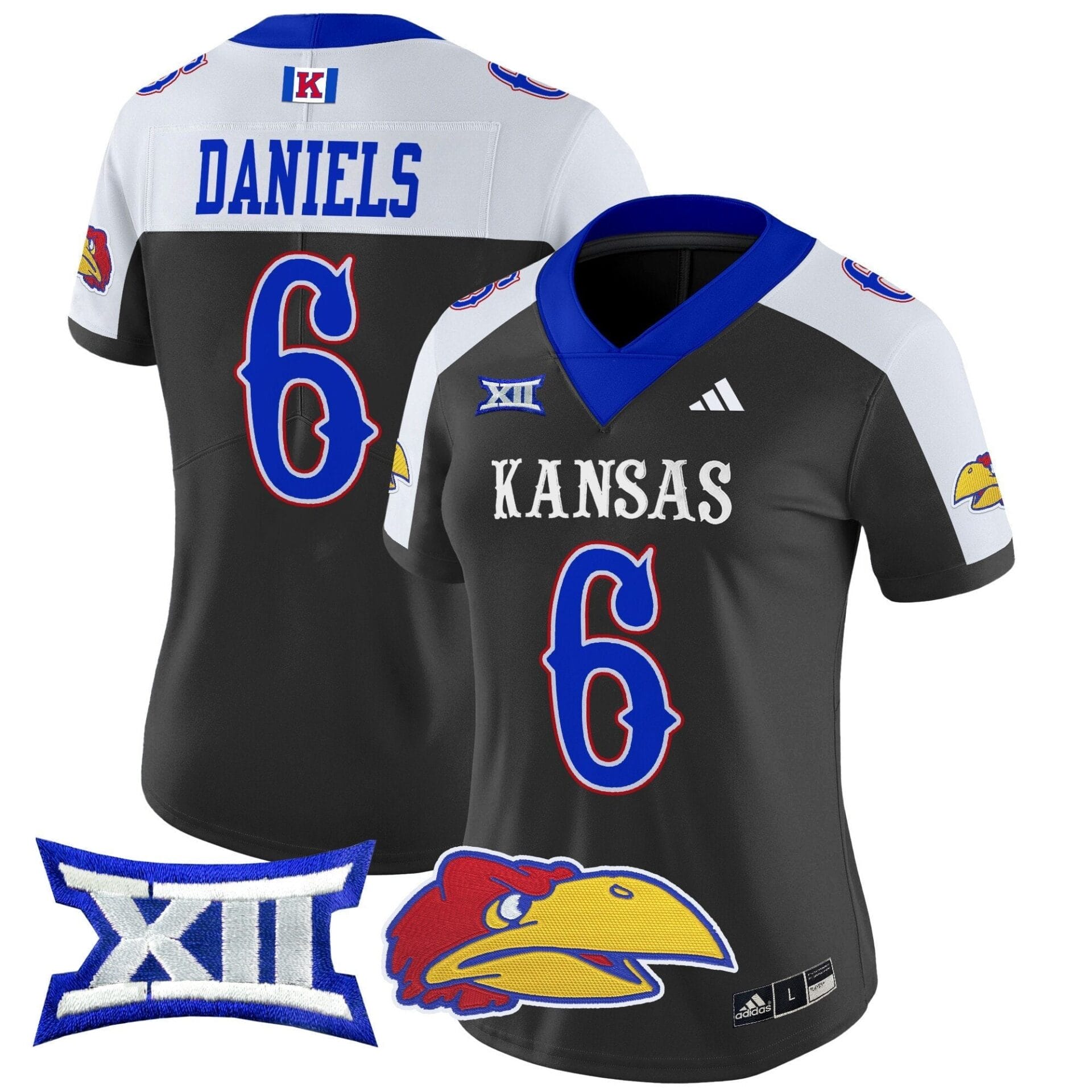 Kansas Jayhawks 2024 Vapor Limited Jersey V2 - All Stitched - Image 8