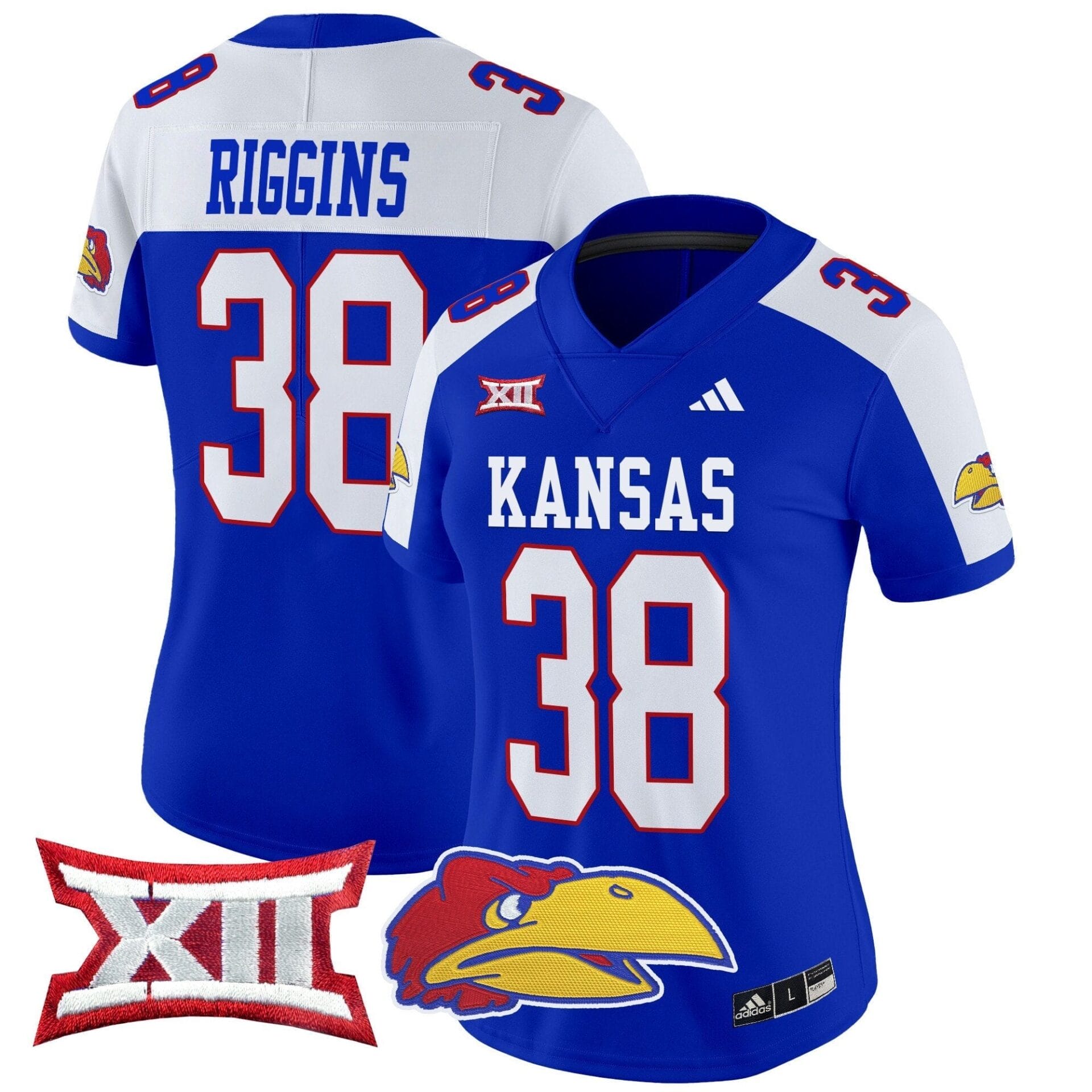 Kansas Jayhawks 2024 Vapor Limited Jersey V2 - All Stitched - Image 6