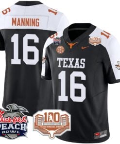 Texas Longhorns 2024 Chick-fil-A Peach Bowl Jersey - All Stitched