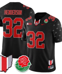 Ohio State Buckeyes 2024 Rose Bowl Jersey - All Stitched