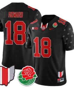 Alternative view of Ohio State Buckeyes 2024 Rose Bowl Jersey - All Stitched