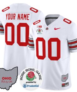 Ohio State Buckeyes 'Heritage Stripe' Rose Bowl Vapor Limited Custom Jersey - All Stitched