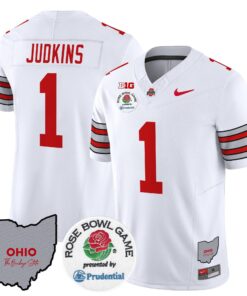 Alternative view of Ohio State Buckeyes 'Heritage Stripe' Rose Bowl Vapor Limited Jersey - All Stitched