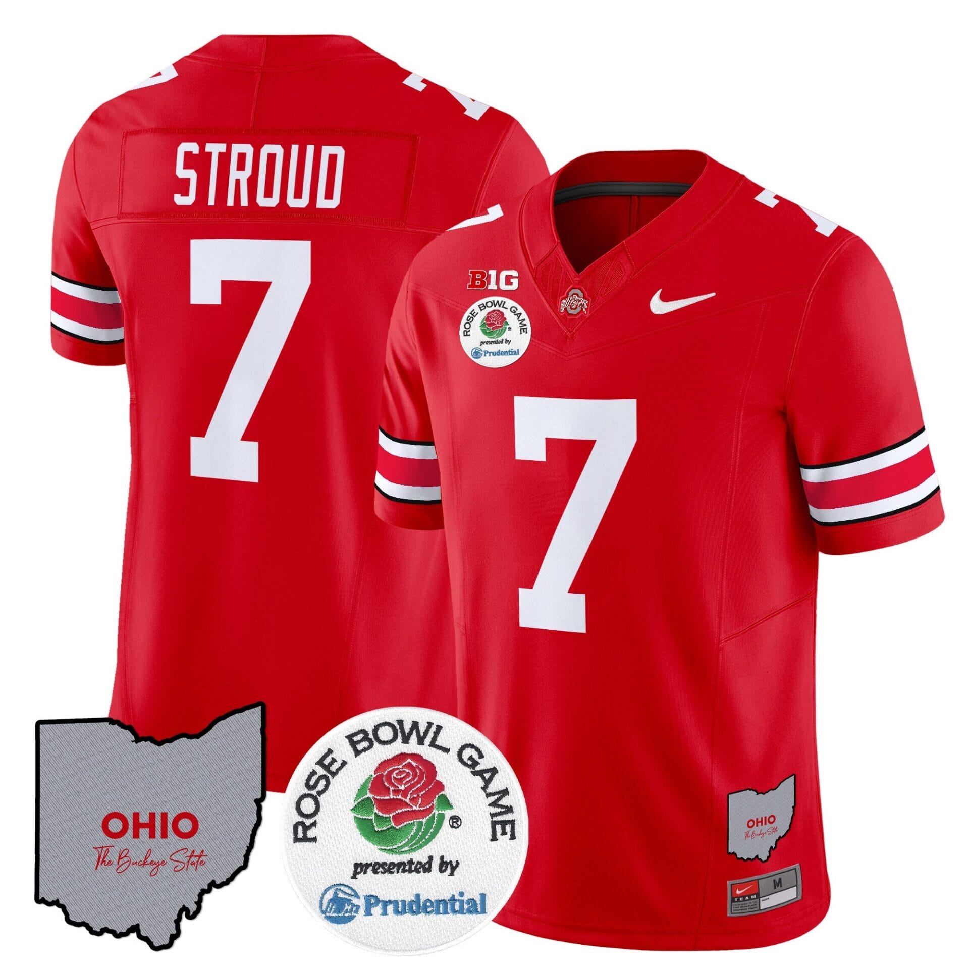 Ohio State Buckeyes Rose Bowl Vapor Limited Jersey V2 - All Stitched - Image 15