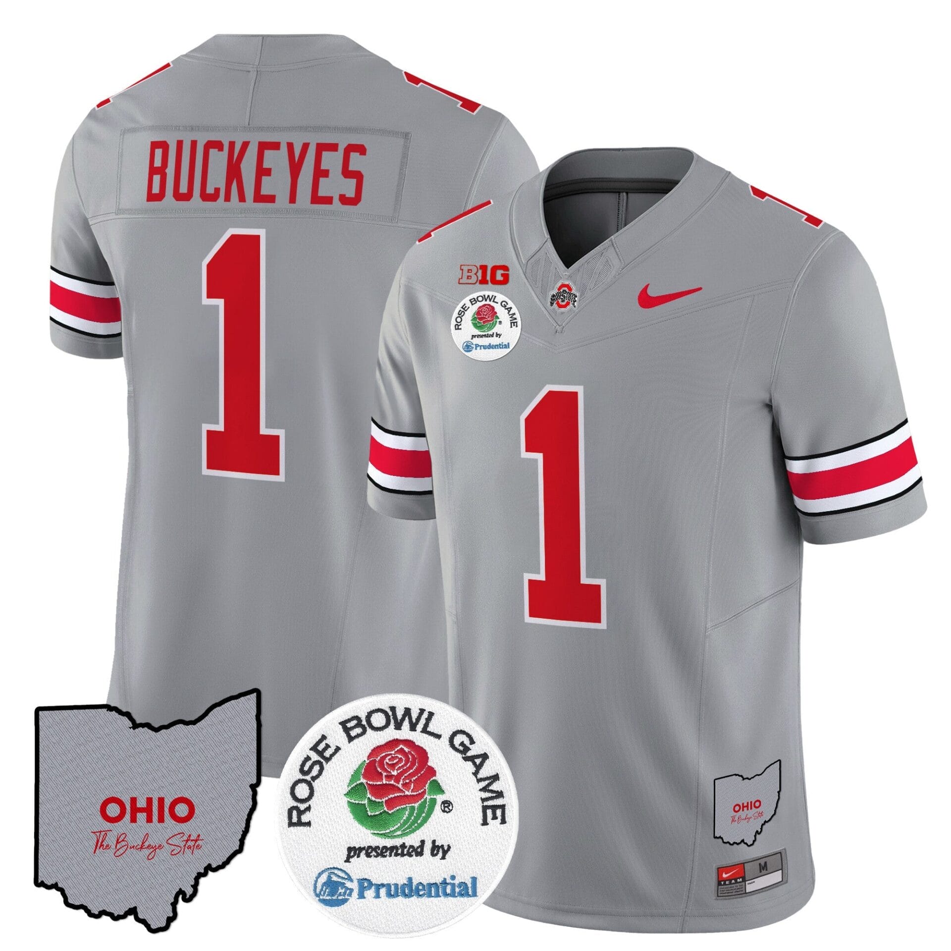 Ohio State Buckeyes Rose Bowl Vapor Limited Jersey V2 - All Stitched - Image 24