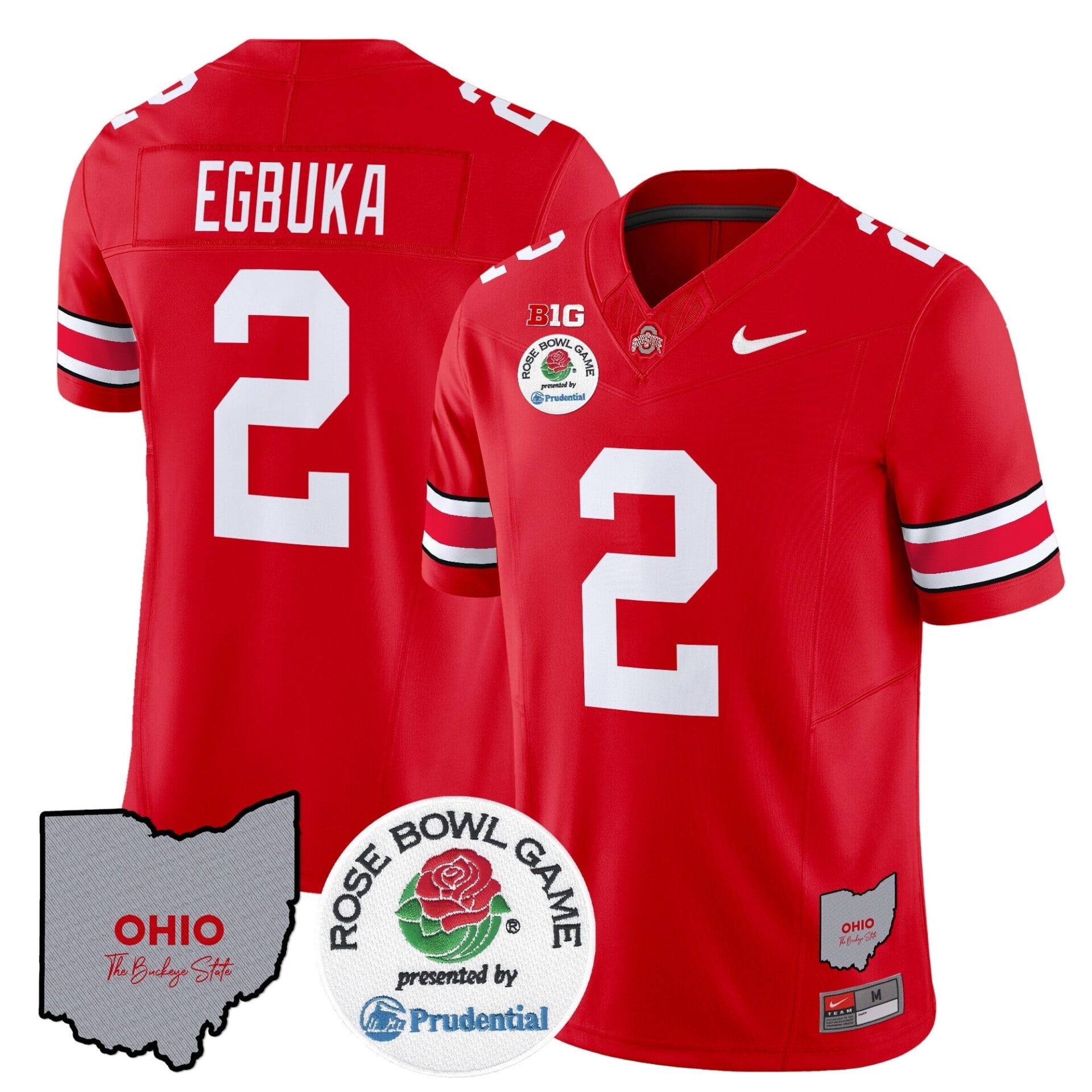 Ohio State Buckeyes Rose Bowl Vapor Limited Jersey V2 - All Stitched - Image 17