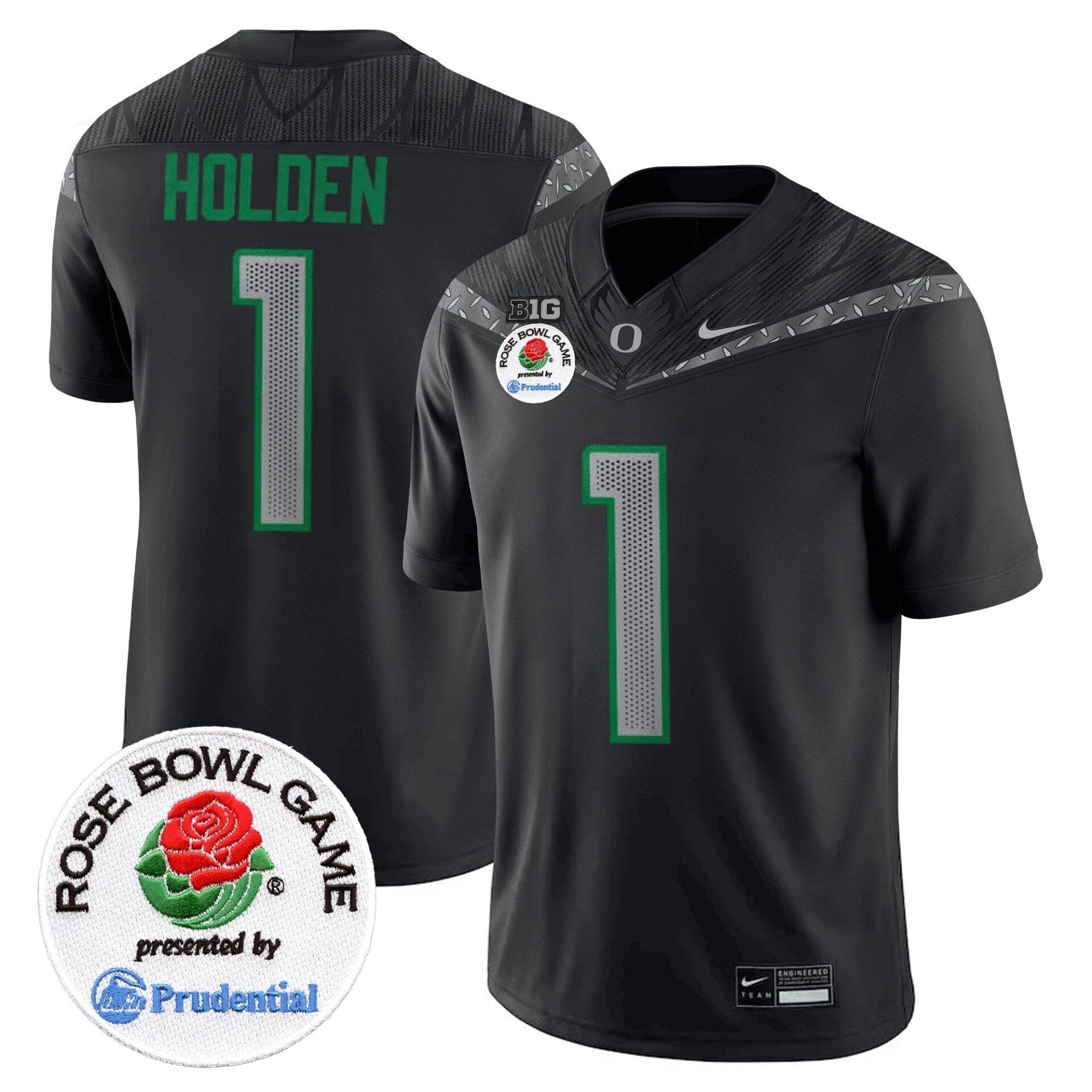Oregon Ducks Rose Bowl Patch Vapor Limited Jersey V2 - All Stitched - Image 4
