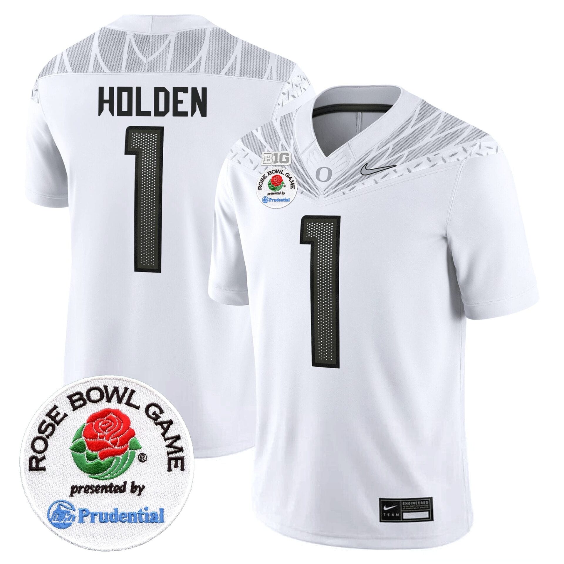 Oregon Ducks Rose Bowl Patch Vapor Limited Jersey V2 - All Stitched - Image 18