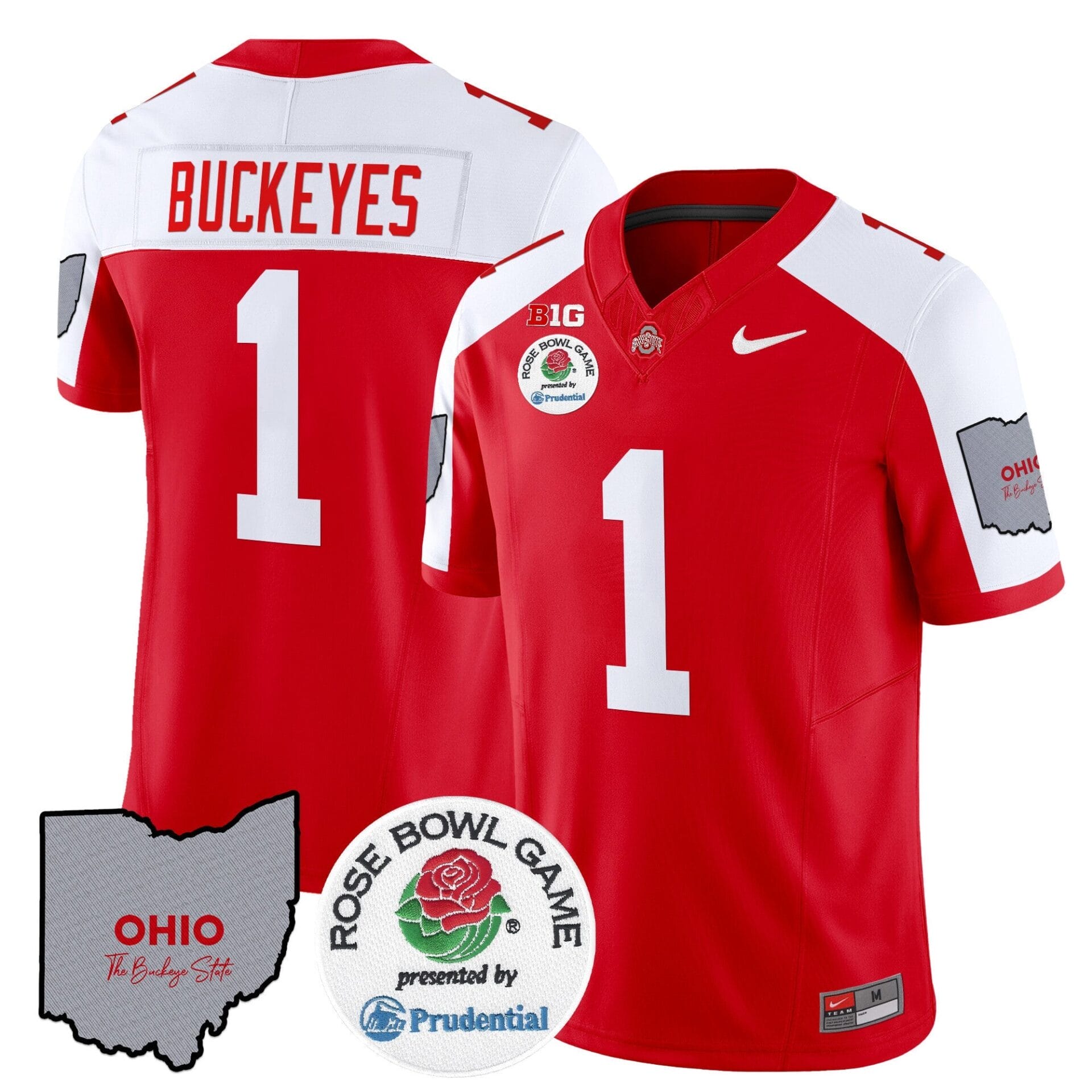 Ohio State Buckeyes Rose Bowl Vapor Limited Jersey V2 - All Stitched - Image 54