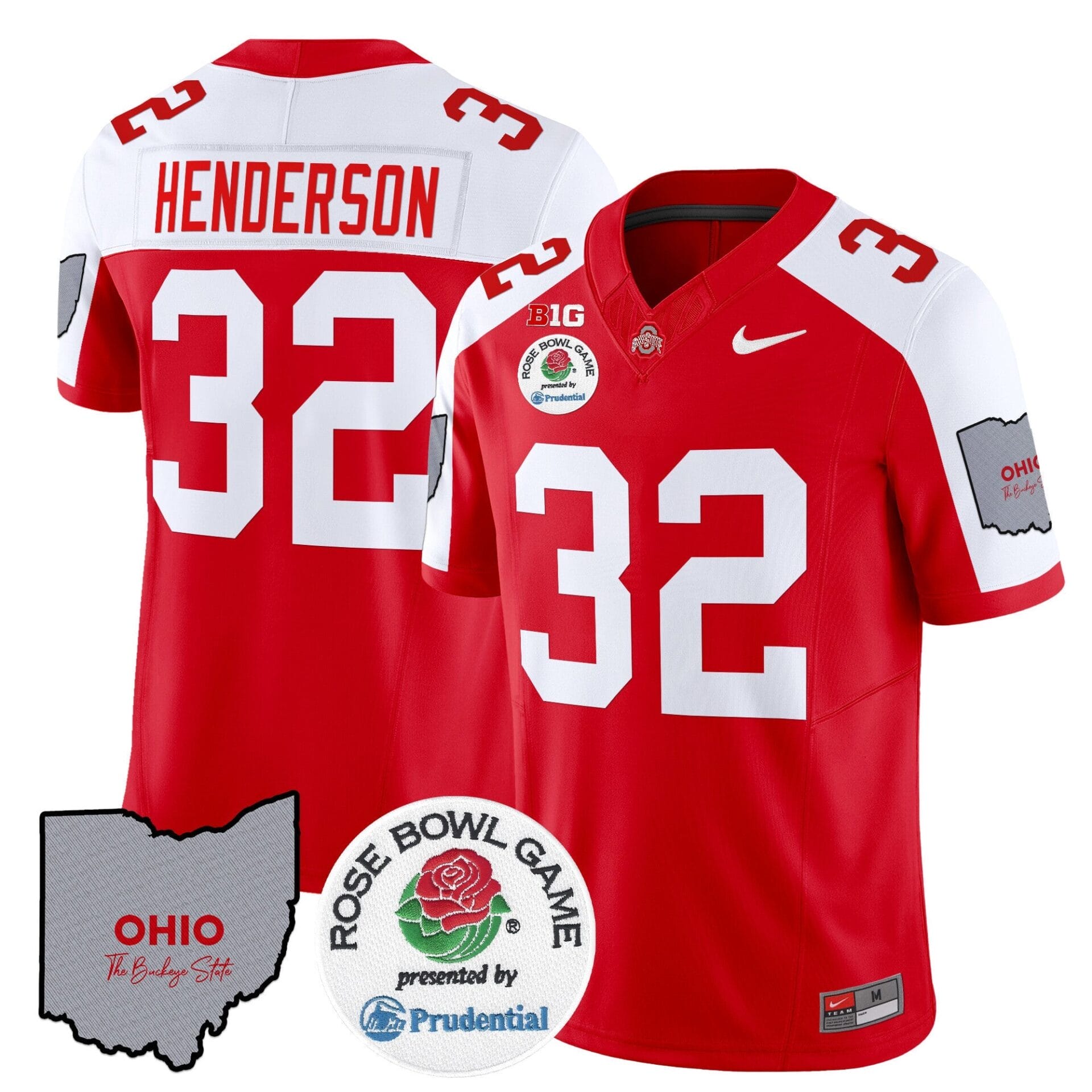 Ohio State Buckeyes Rose Bowl Vapor Limited Jersey V2 - All Stitched - Image 56
