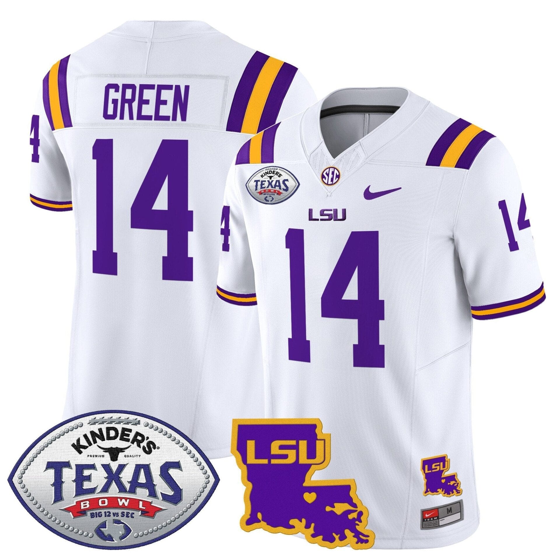 LSU Tigers 2024 Texas Bowl Patch Vapor Limited Jersey - All Stitched - Image 31