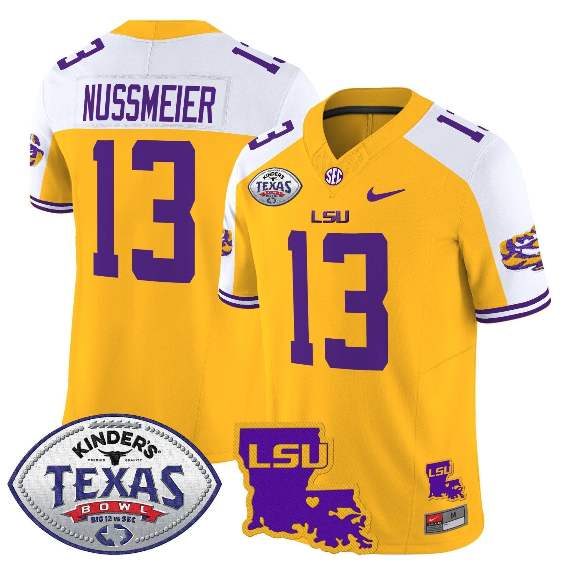 LSU Tigers 2024 Texas Bowl Patch Vapor Limited Jersey - All Stitched - Image 9