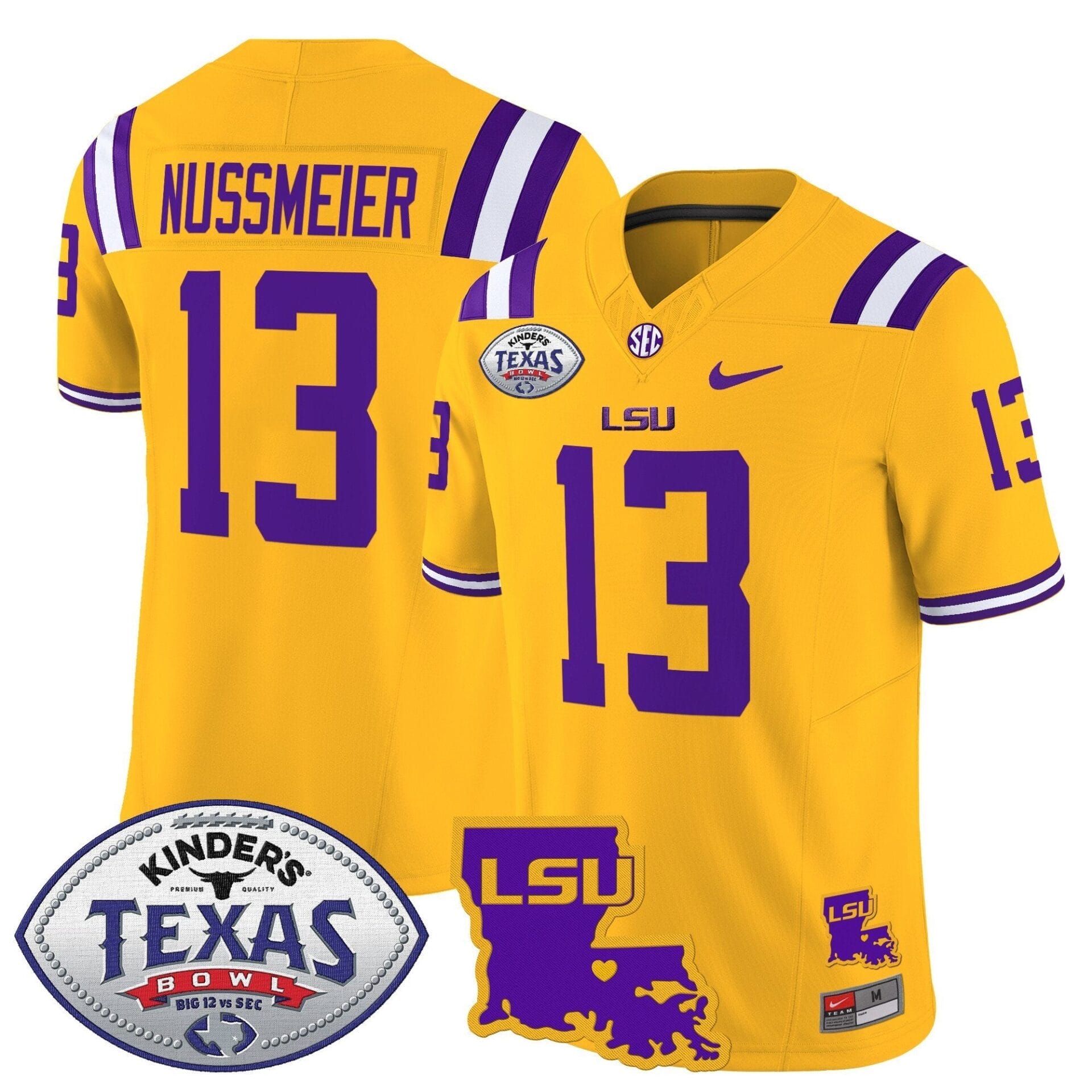 LSU Tigers 2024 Texas Bowl Patch Vapor Limited Jersey - All Stitched - Image 33