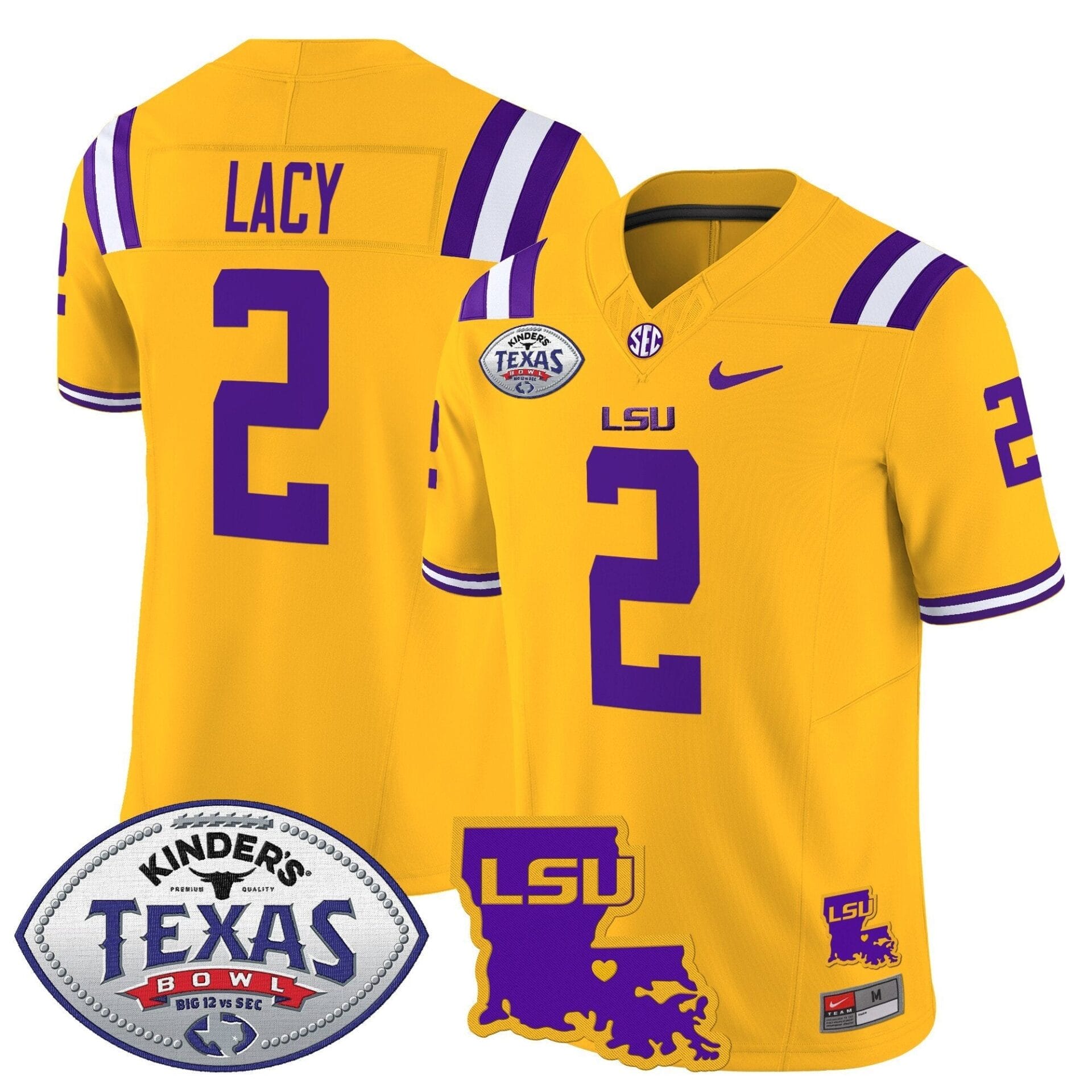 LSU Tigers 2024 Texas Bowl Patch Vapor Limited Jersey - All Stitched - Image 35