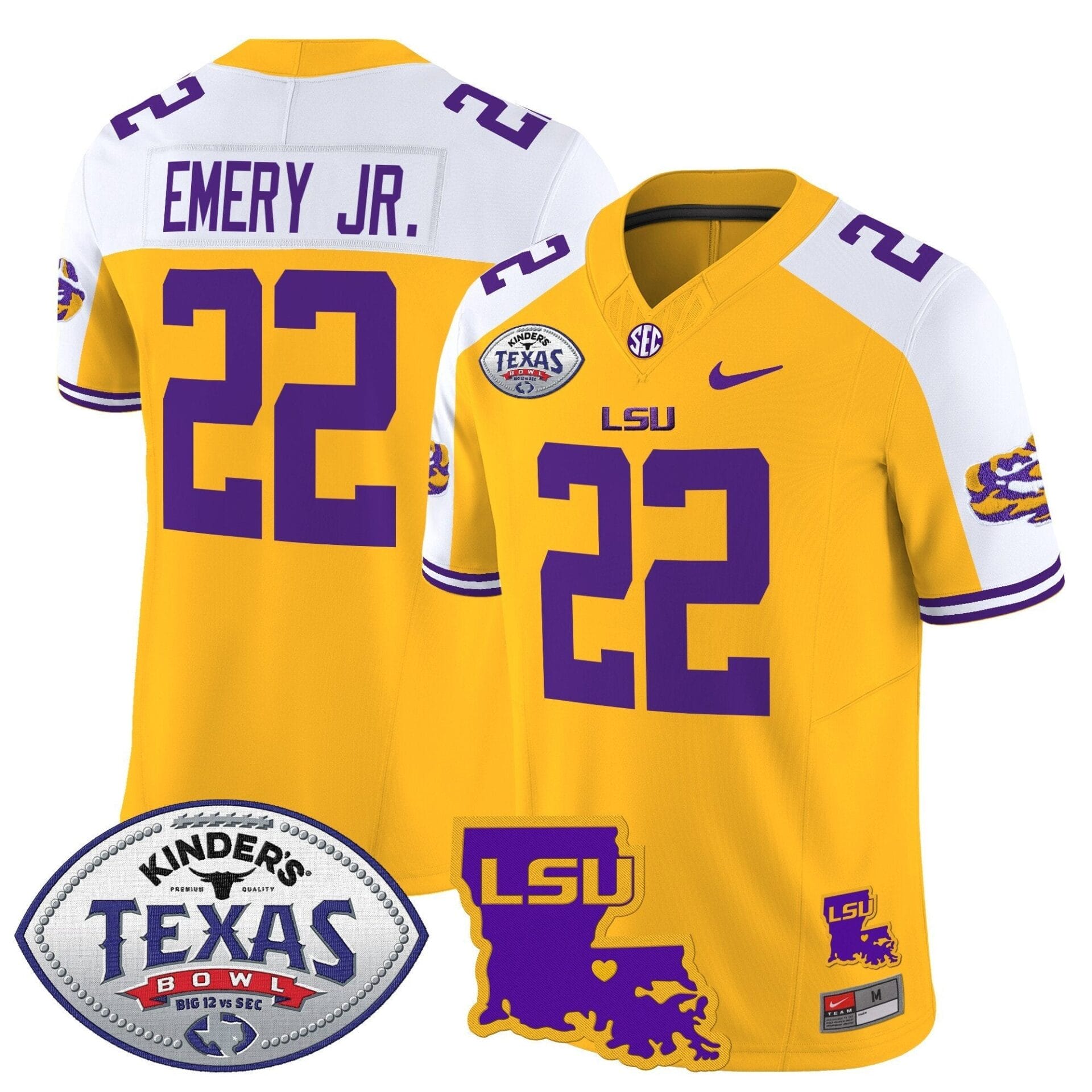 LSU Tigers 2024 Texas Bowl Patch Vapor Limited Jersey - All Stitched - Image 10