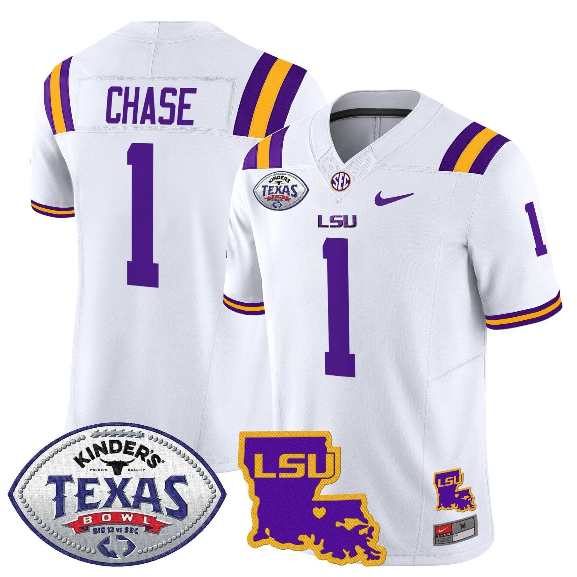 LSU Tigers 2024 Texas Bowl Patch Vapor Limited Jersey - All Stitched - Image 30