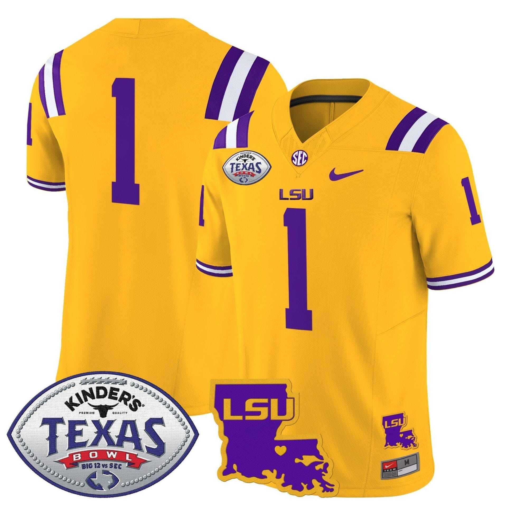 LSU Tigers 2024 Texas Bowl Patch Vapor Limited Jersey - All Stitched - Image 40