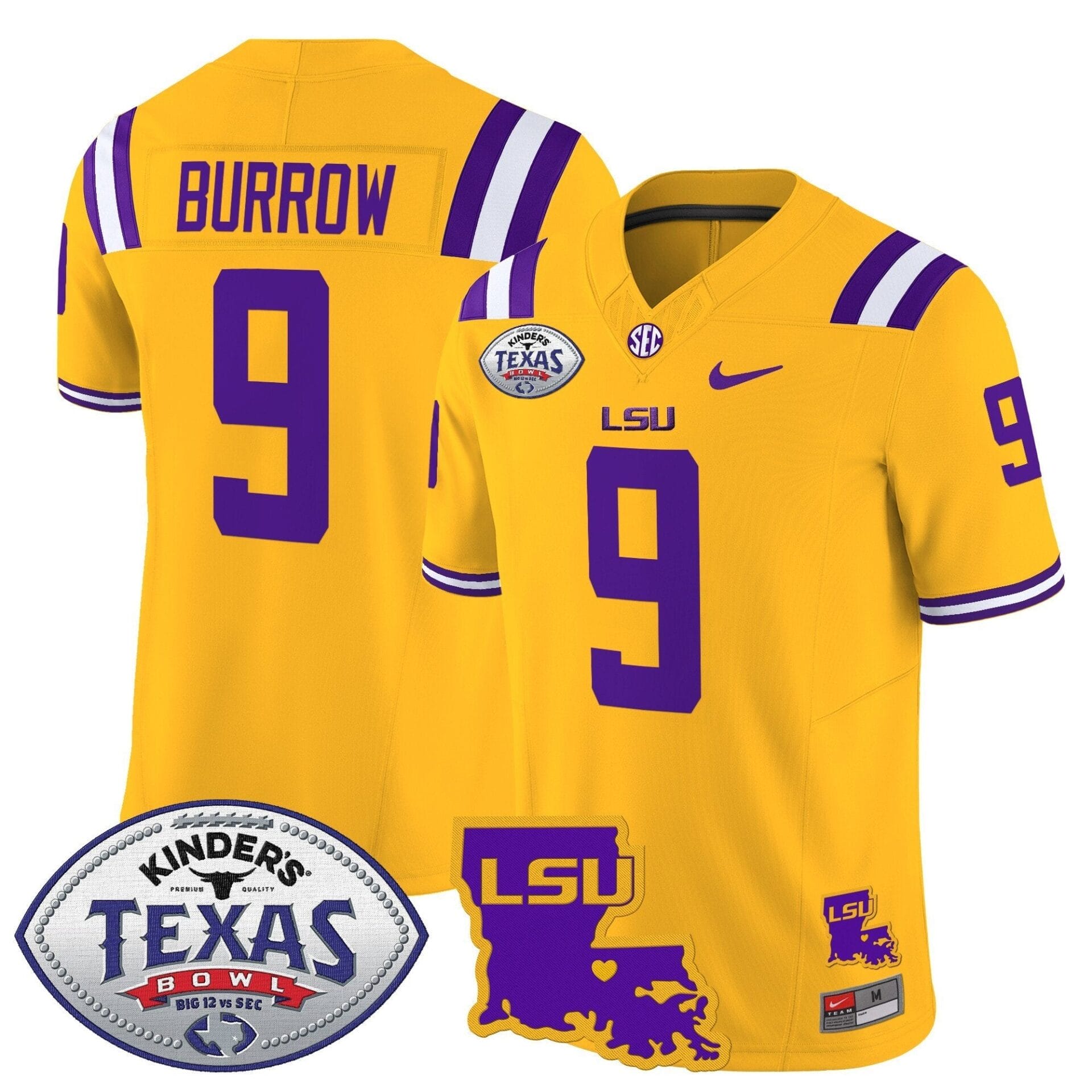 LSU Tigers 2024 Texas Bowl Patch Vapor Limited Jersey - All Stitched - Image 37