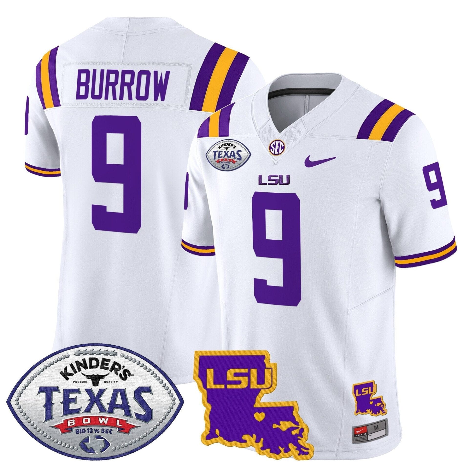 LSU Tigers 2024 Texas Bowl Patch Vapor Limited Jersey - All Stitched - Image 29