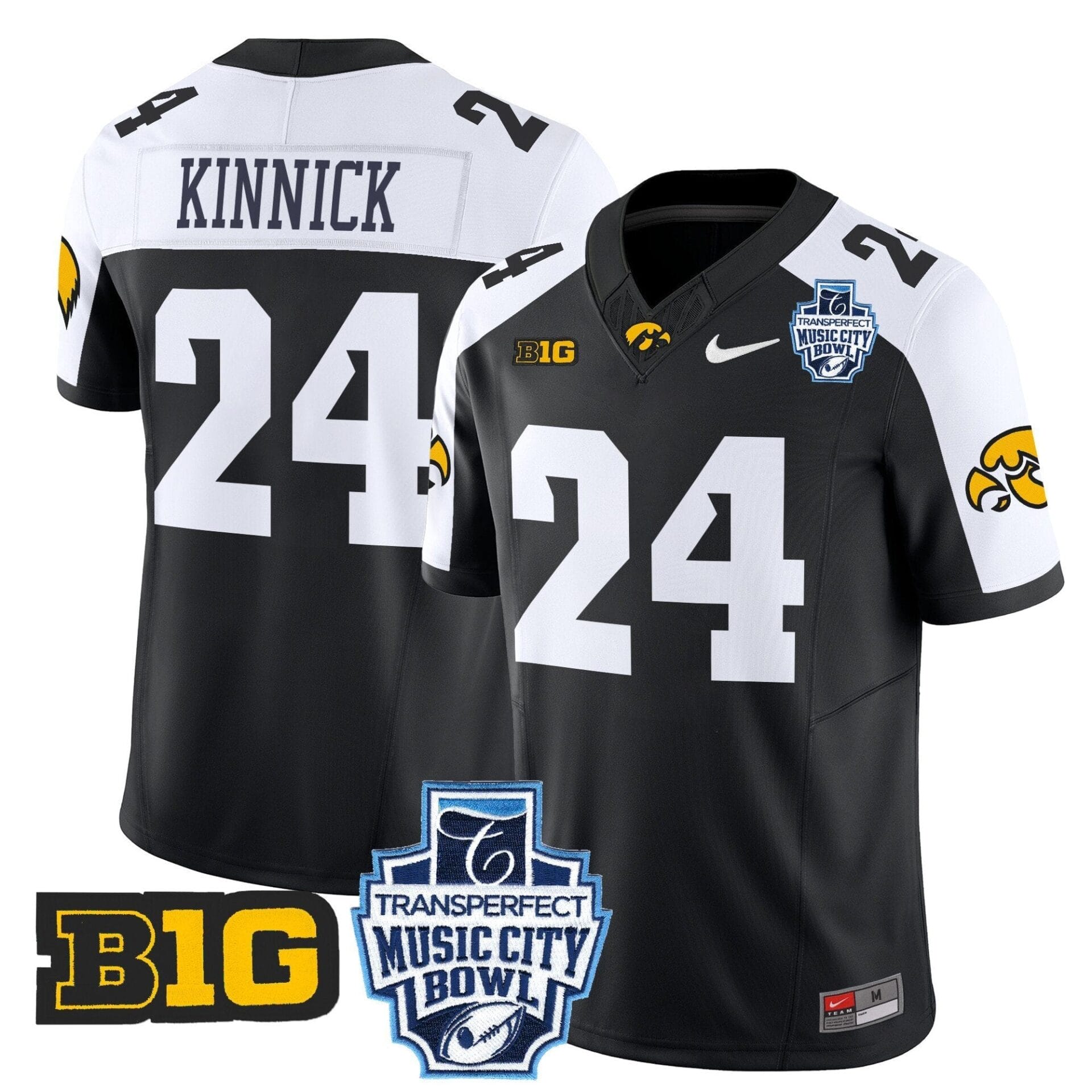 Iowa Hawkeyes 2024 Music City Bowl Vapor Limited Jersey - All Stitched - Image 5