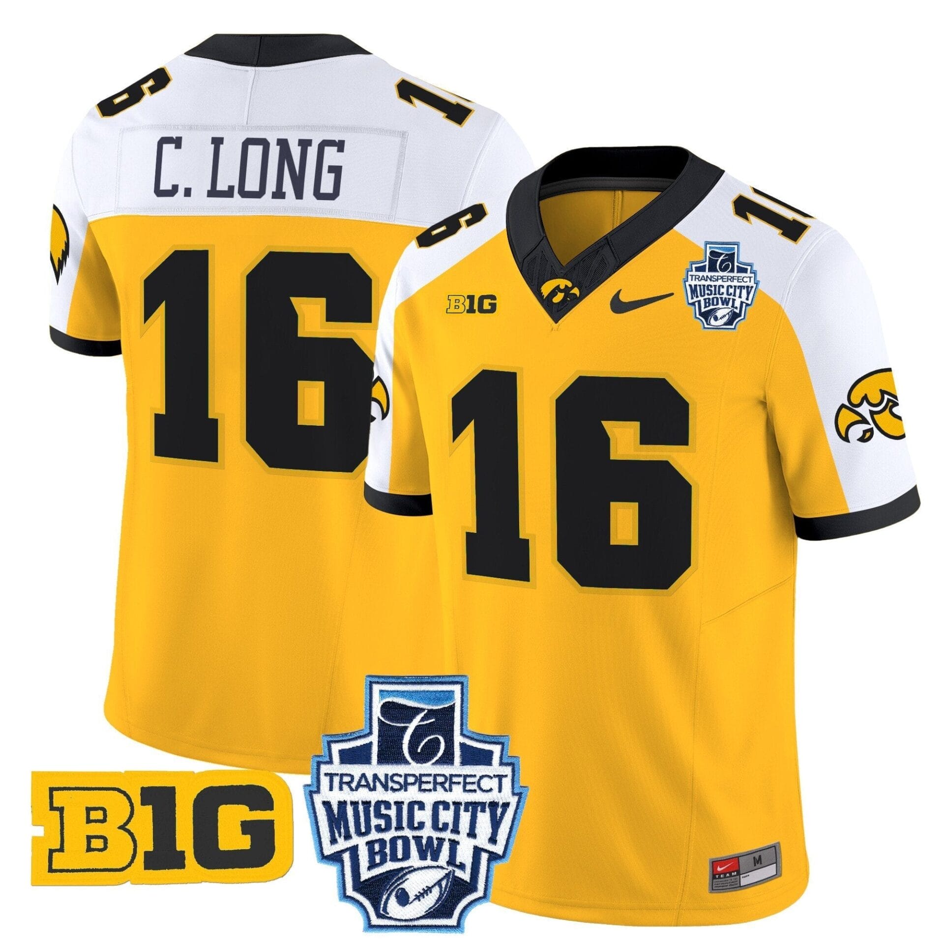 Iowa Hawkeyes 2024 Music City Bowl Vapor Limited Jersey - All Stitched - Image 14