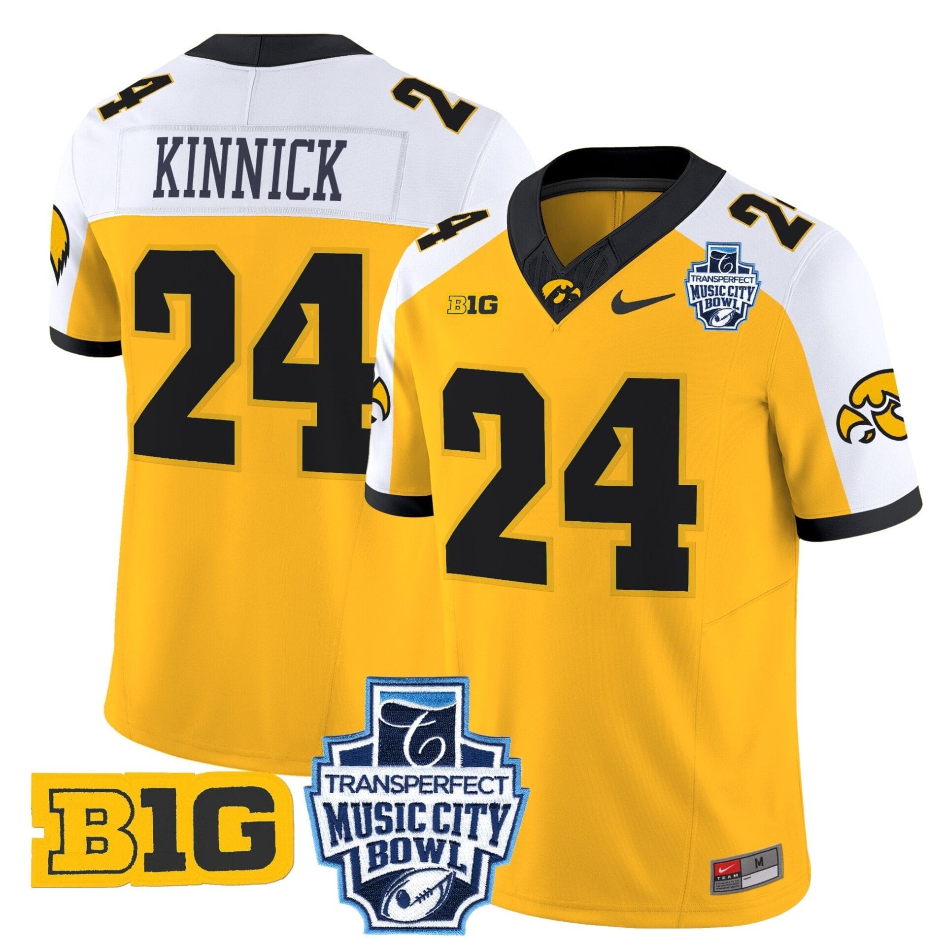 Iowa Hawkeyes 2024 Music City Bowl Vapor Limited Jersey - All Stitched - Image 13