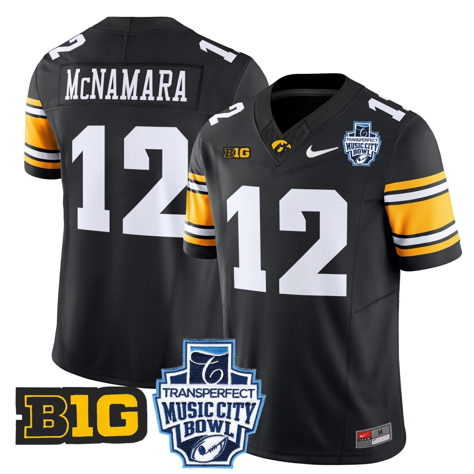 Iowa Hawkeyes 2024 Music City Bowl Vapor Limited Jersey - All Stitched - Image 25