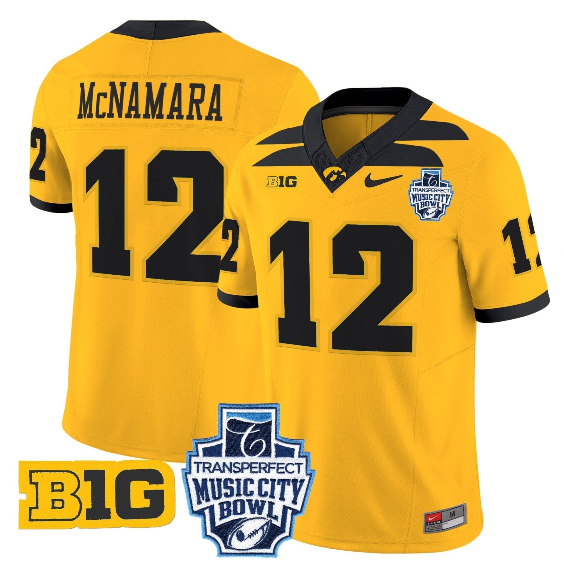 Iowa Hawkeyes 2024 Music City Bowl Vapor Limited Jersey - All Stitched - Image 17