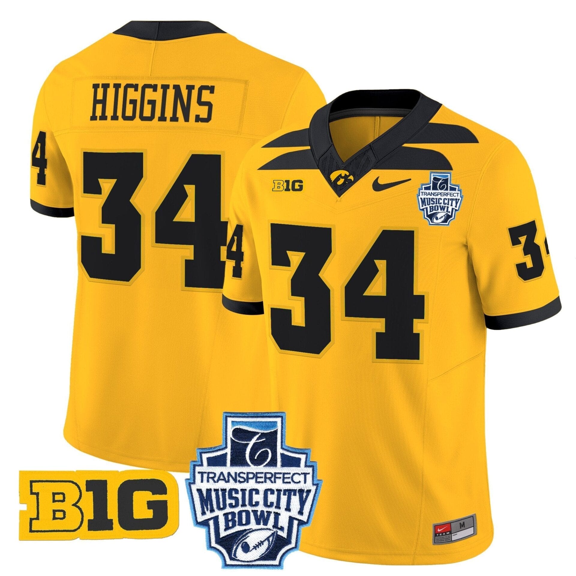 Iowa Hawkeyes 2024 Music City Bowl Vapor Limited Jersey - All Stitched - Image 20