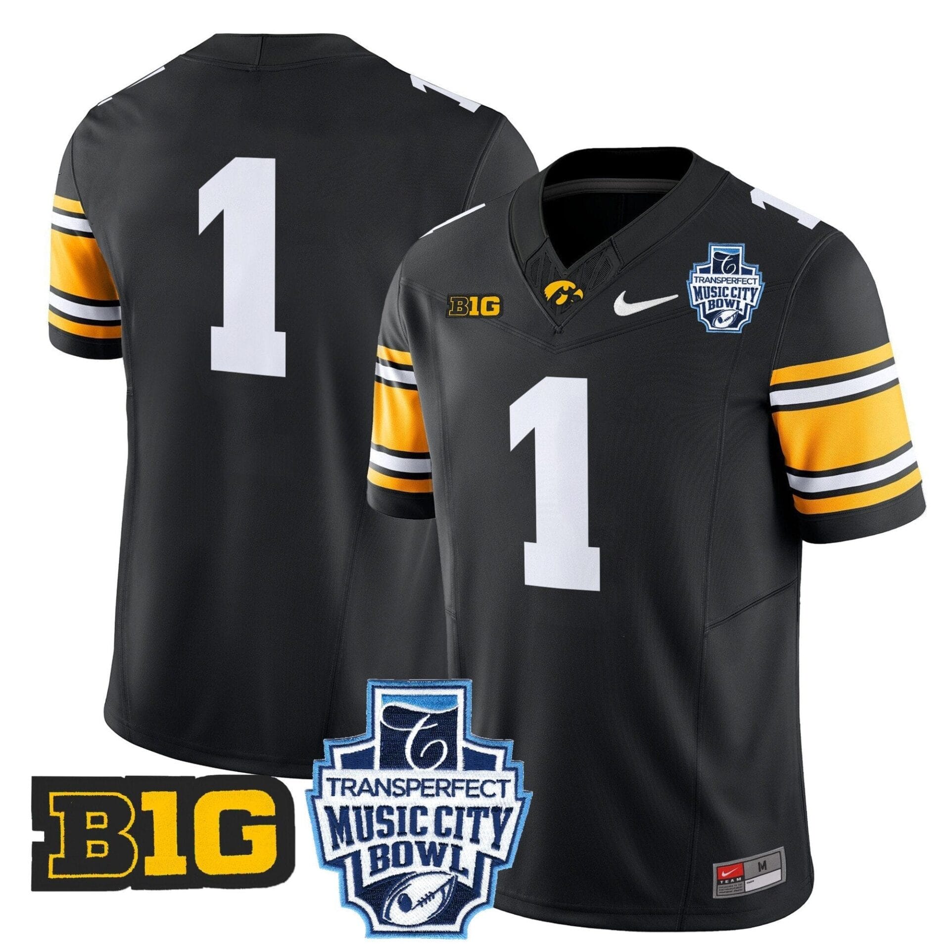 Iowa Hawkeyes 2024 Music City Bowl Vapor Limited Jersey - All Stitched - Image 32