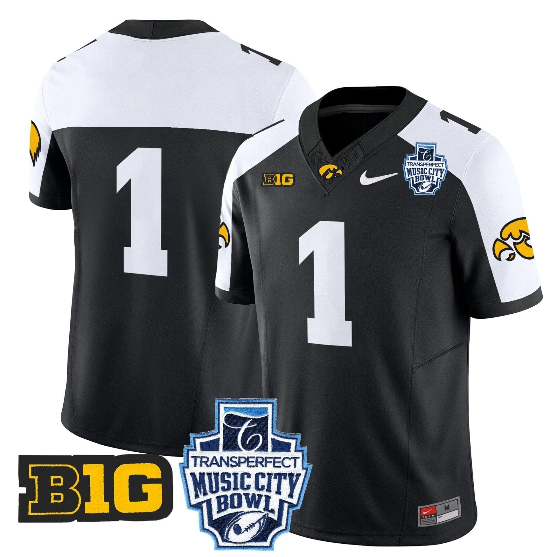 Iowa Hawkeyes 2024 Music City Bowl Vapor Limited Jersey - All Stitched - Image 8