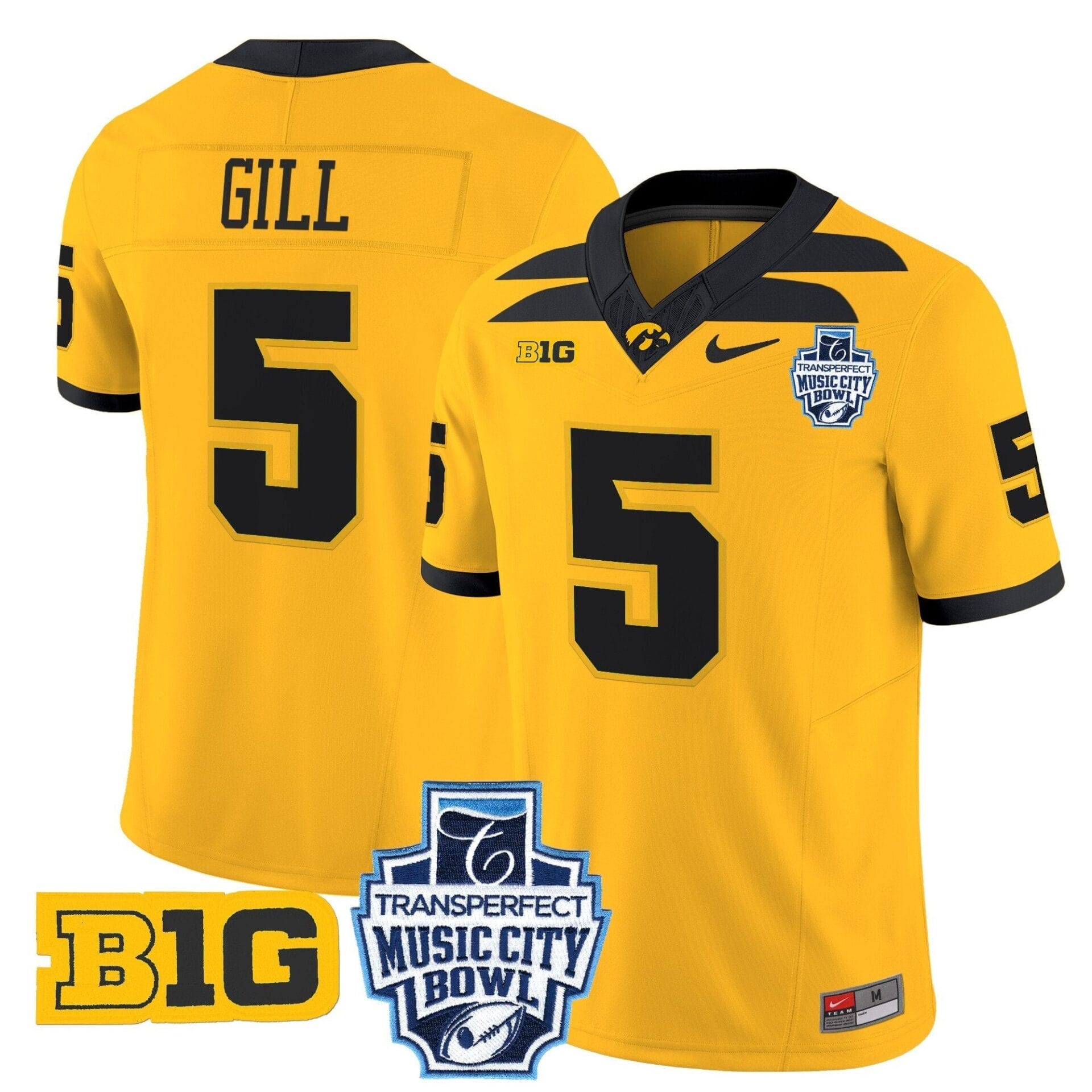 Iowa Hawkeyes 2024 Music City Bowl Vapor Limited Jersey - All Stitched - Image 19