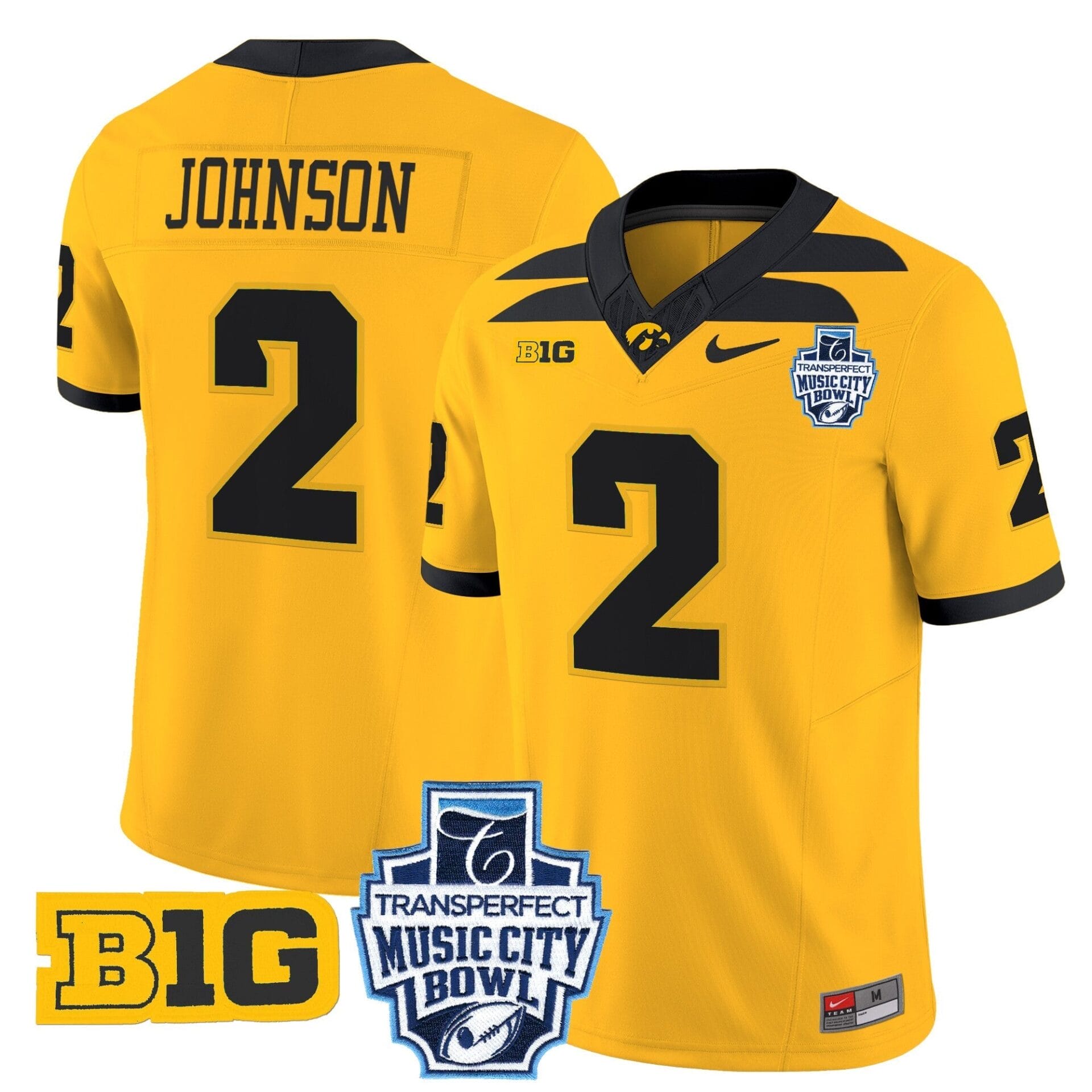 Iowa Hawkeyes 2024 Music City Bowl Vapor Limited Jersey - All Stitched - Image 18