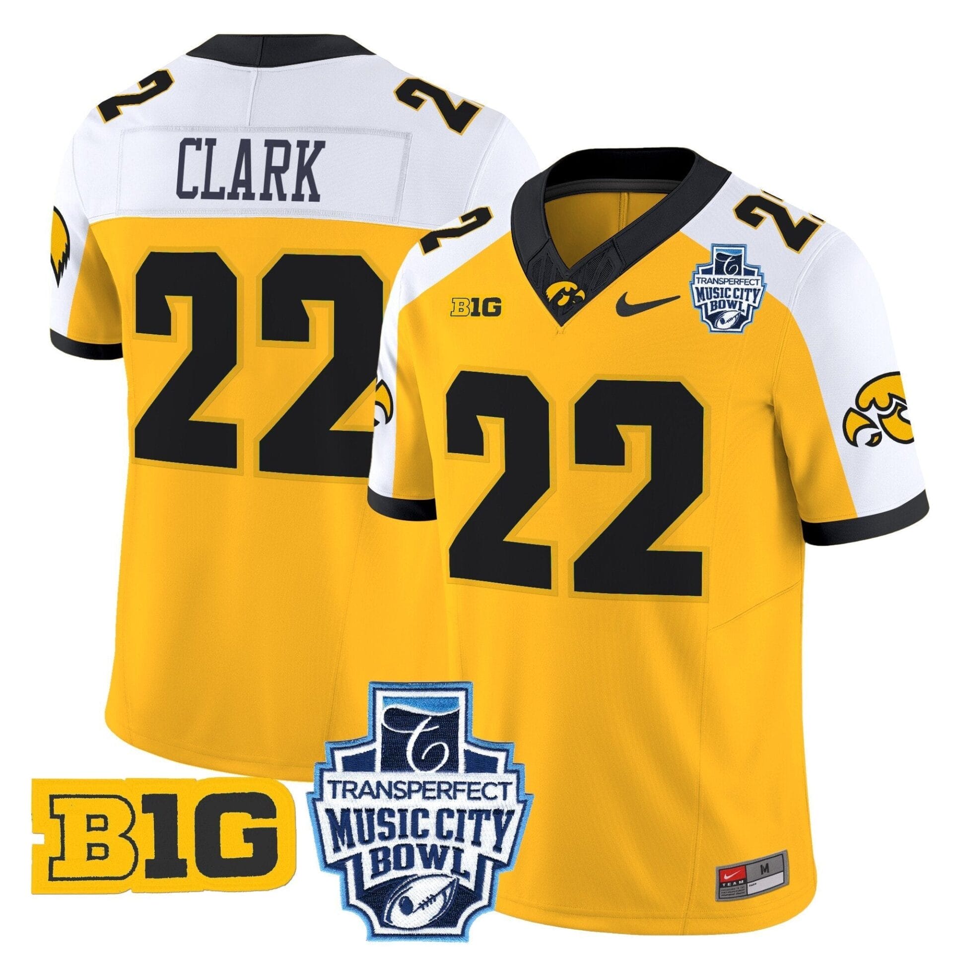 Iowa Hawkeyes 2024 Music City Bowl Vapor Limited Jersey - All Stitched - Image 15