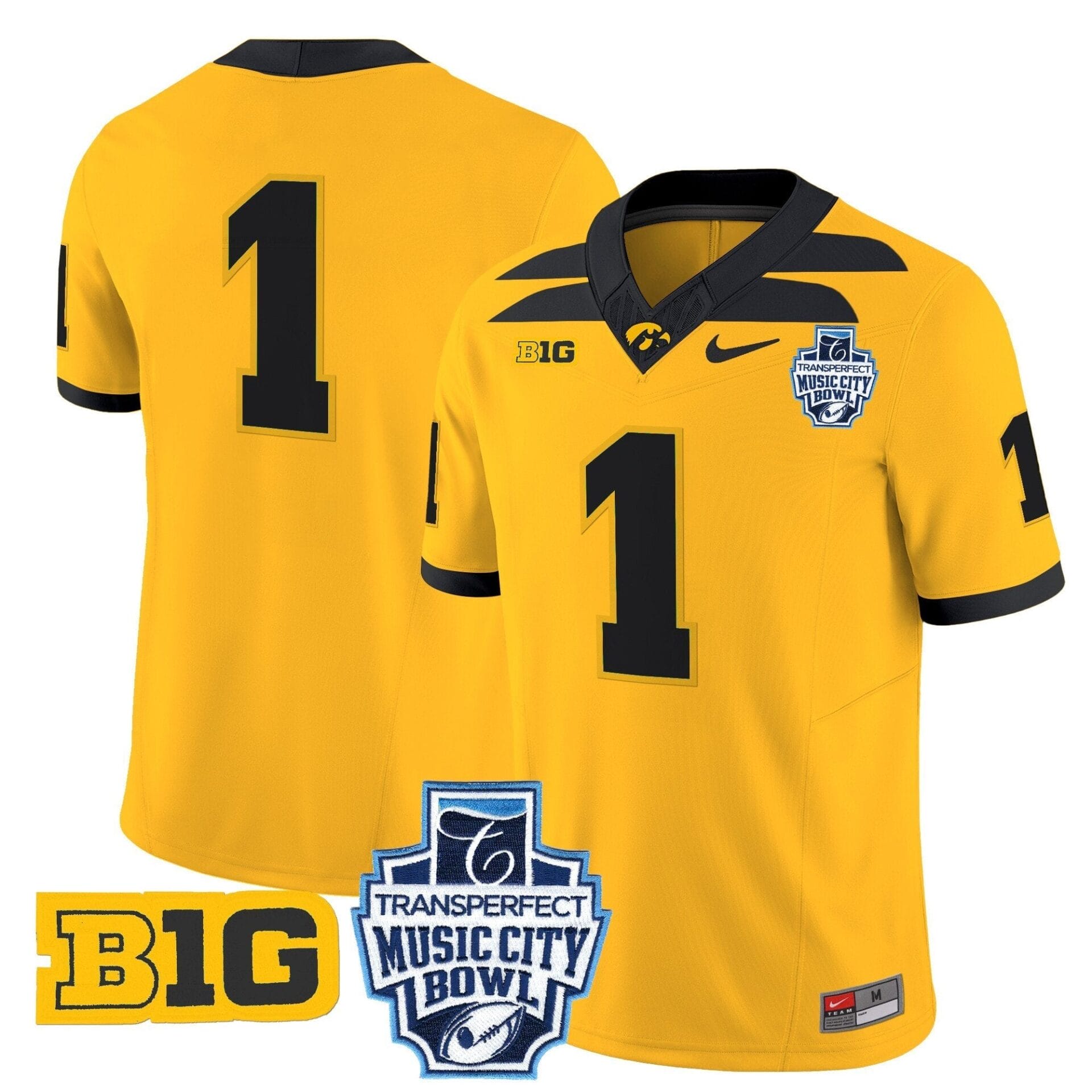 Iowa Hawkeyes 2024 Music City Bowl Vapor Limited Jersey - All Stitched - Image 24