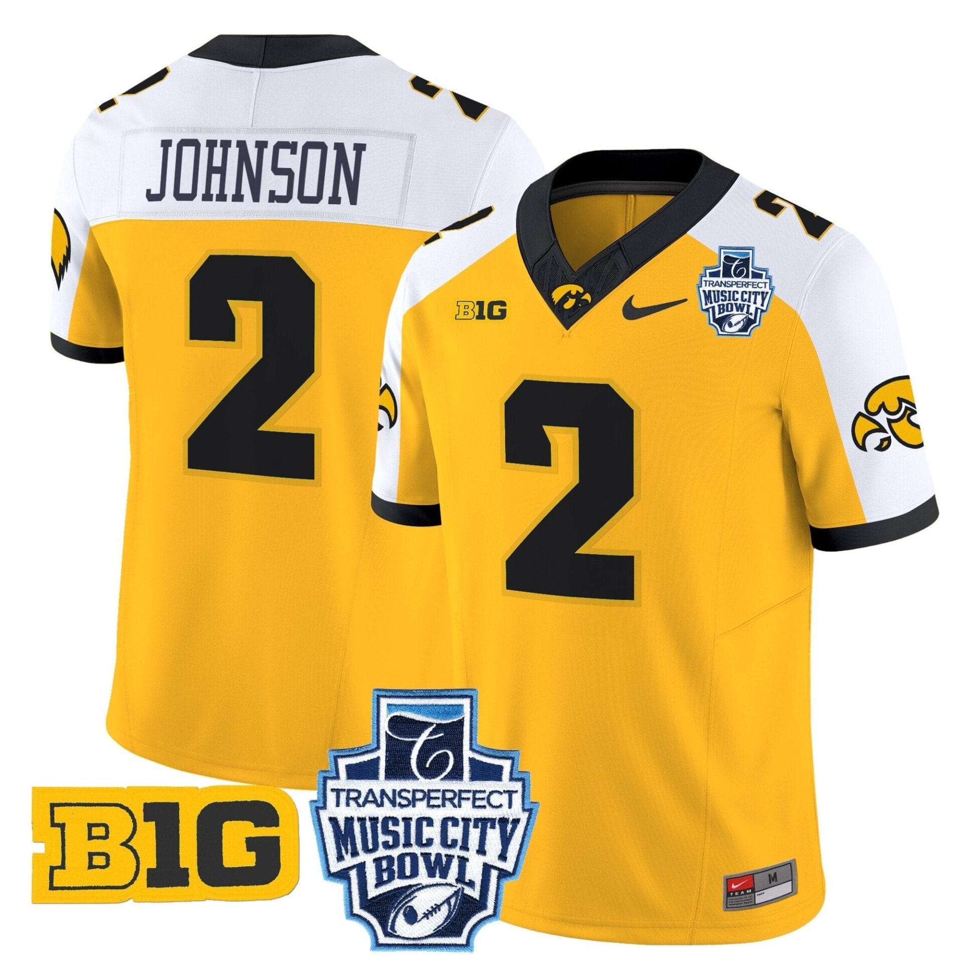 Iowa Hawkeyes 2024 Music City Bowl Vapor Limited Jersey - All Stitched - Image 10